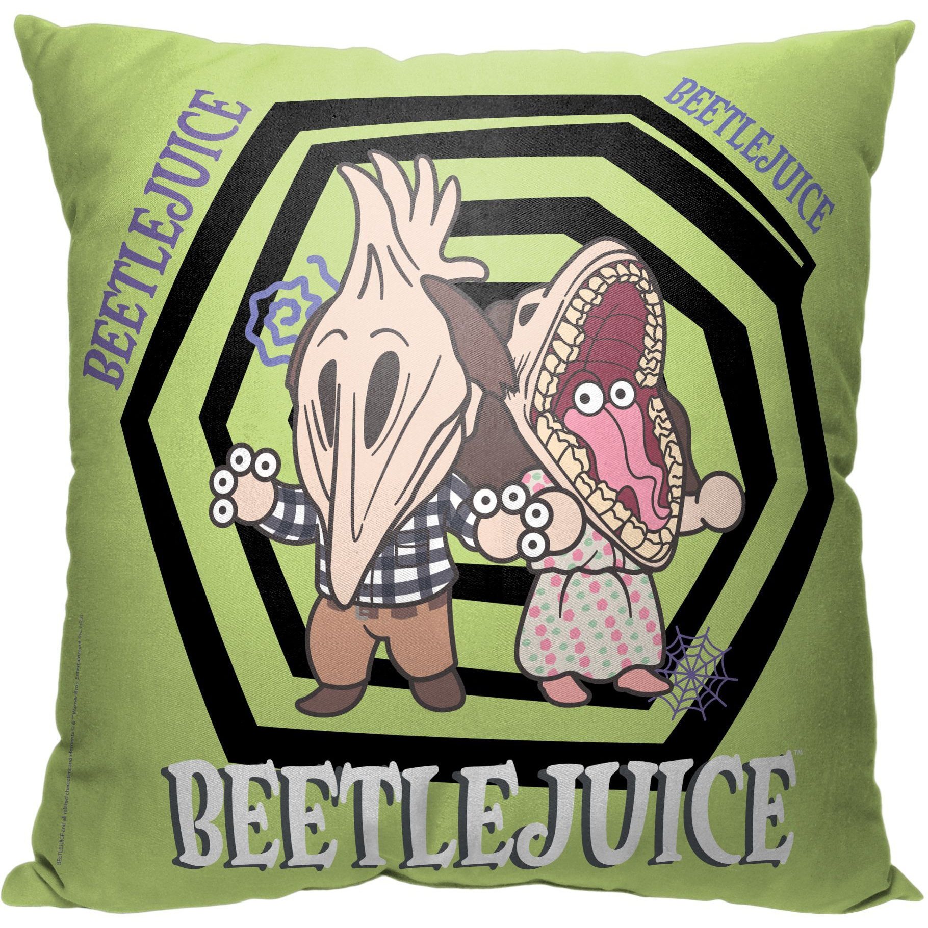 WB-Beetlejuice, Once Human Printed Throw Pillow, 18&quotx18"