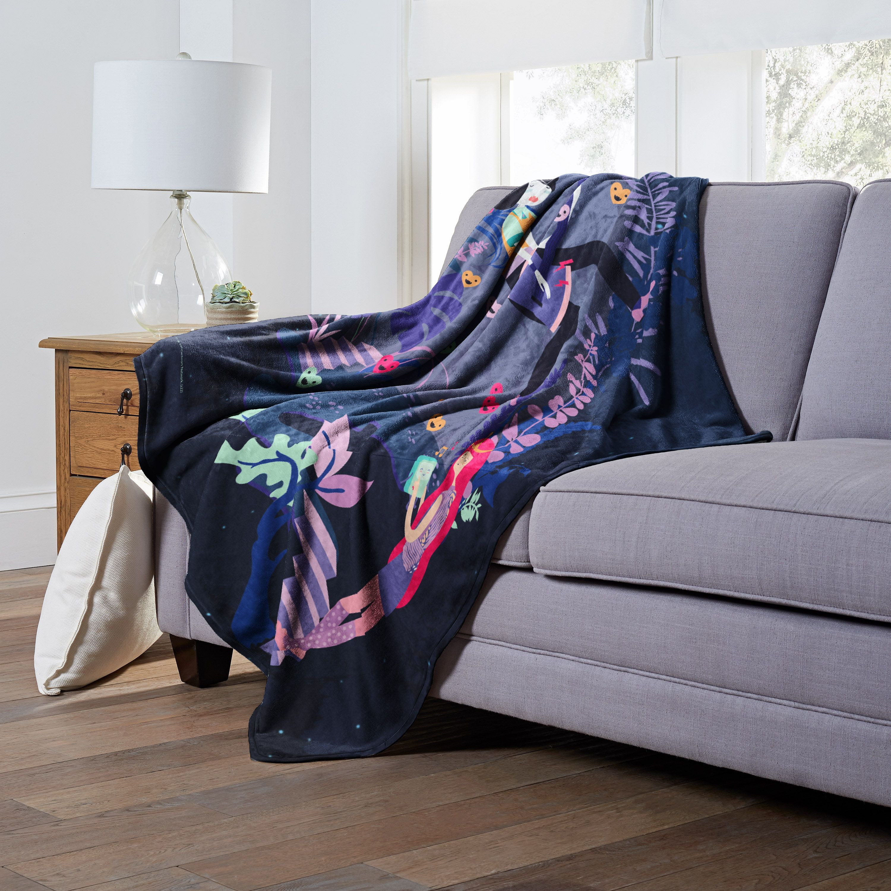 Adventure Time Silk Touch Throw Blanket, 50 x 60, Songs in the garden(D0102H21gNY)