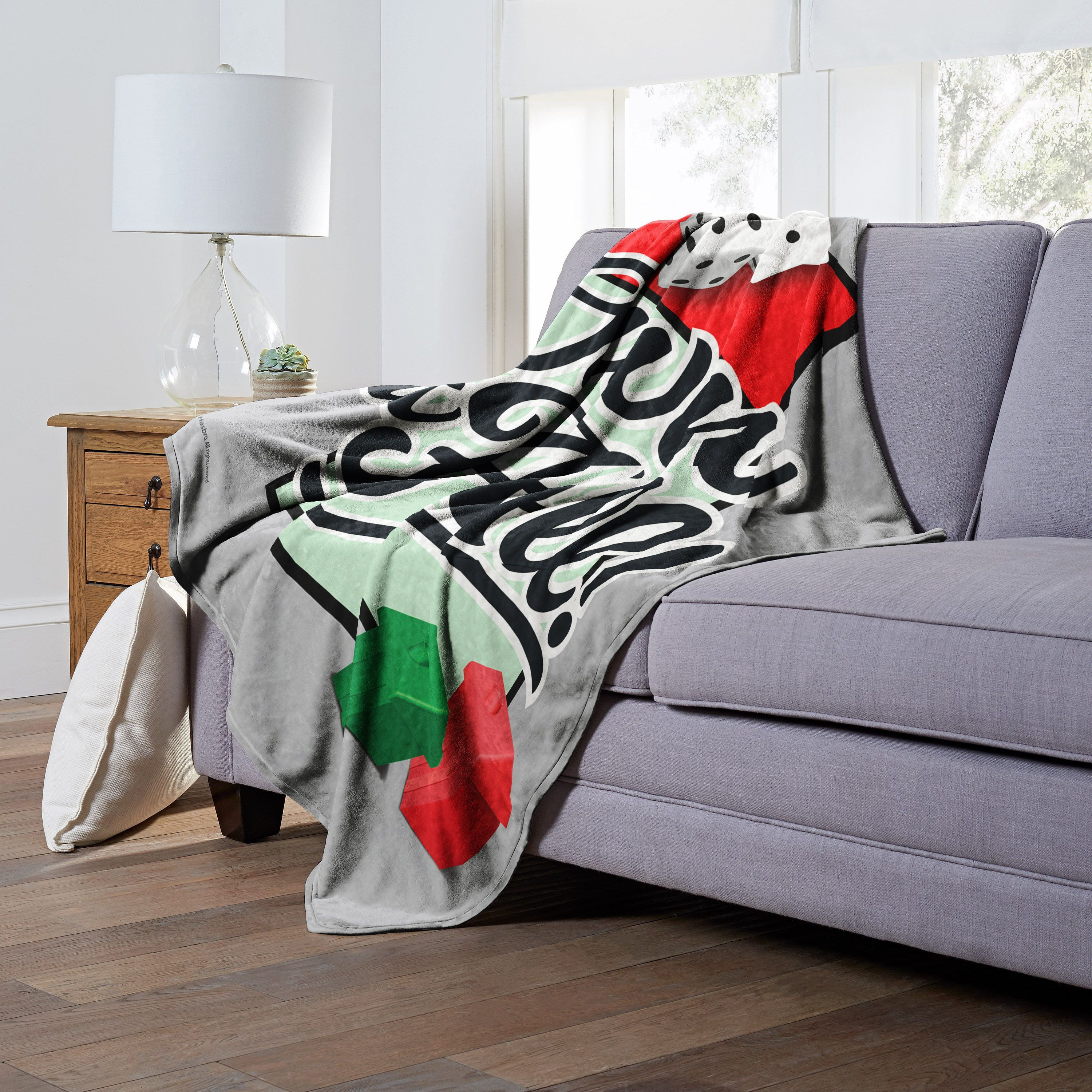 Hasbro Monopoly Silk Touch Throw Blanket, 50 x 60, Own It All(D0102H21LYA)