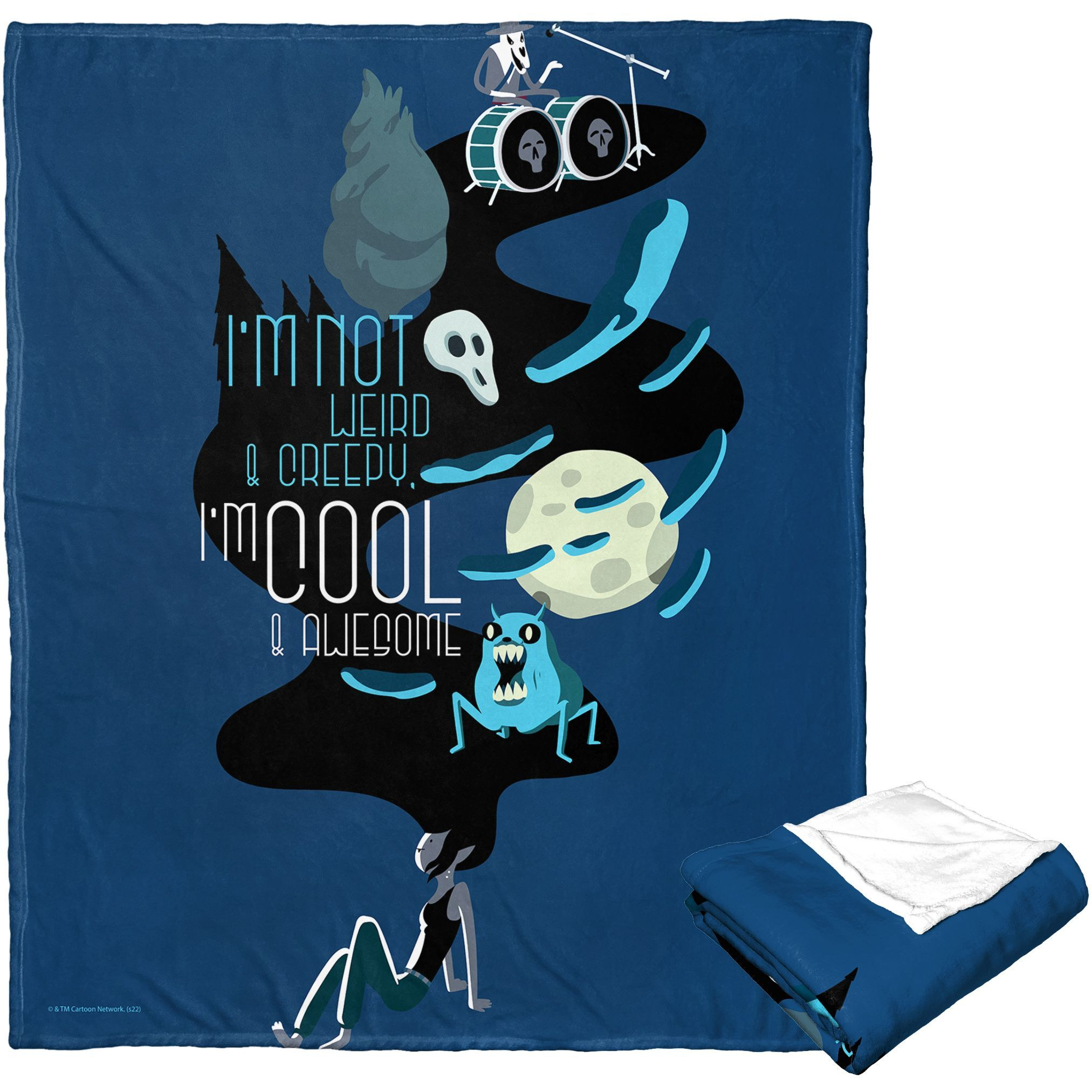 Adventure Time Silk Touch Throw Blanket, 50 x 60, cool and Awesome(D0102H21QXA)