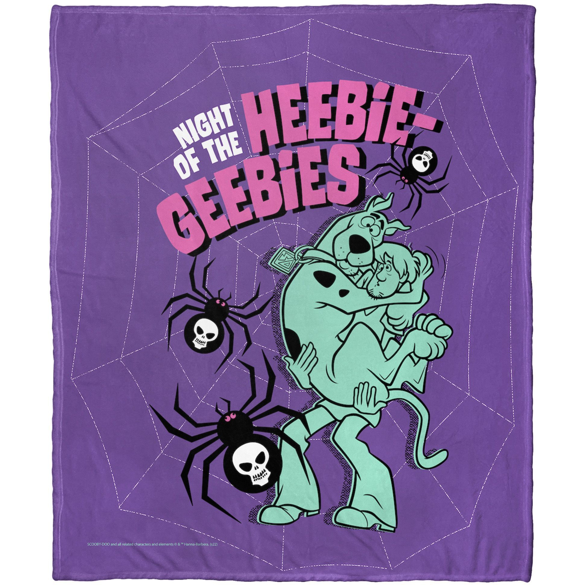 Warner Bros Scooby-Doo Silk Touch Throw Blanket, 50 x 60, Heebie geebies Night(D0102H21gRV)