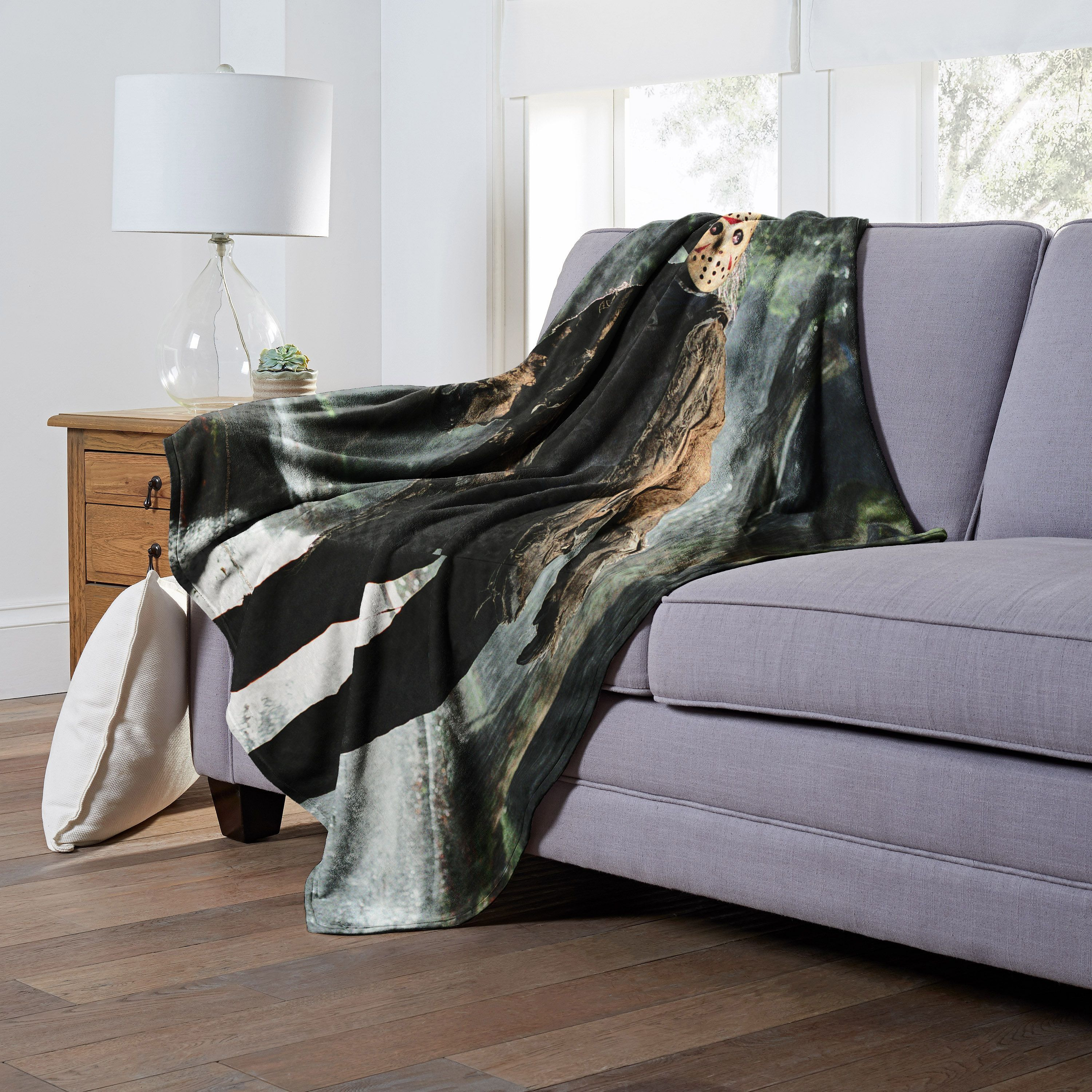 Freddy vs Jason Silk Touch Throw Blanket, 50 x 60, Out in the Storm(D0102H21g97)