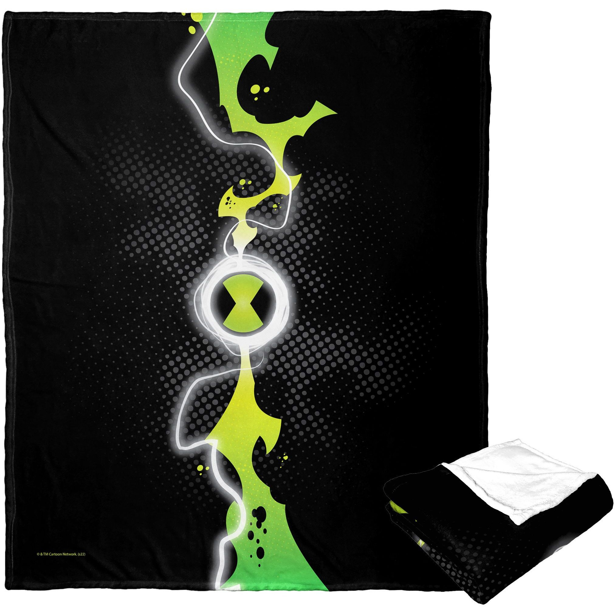 cartoon Networks Ben 10 Silk Touch Throw Blanket, 50 x 60, Alien Power(D0102H21LXg)