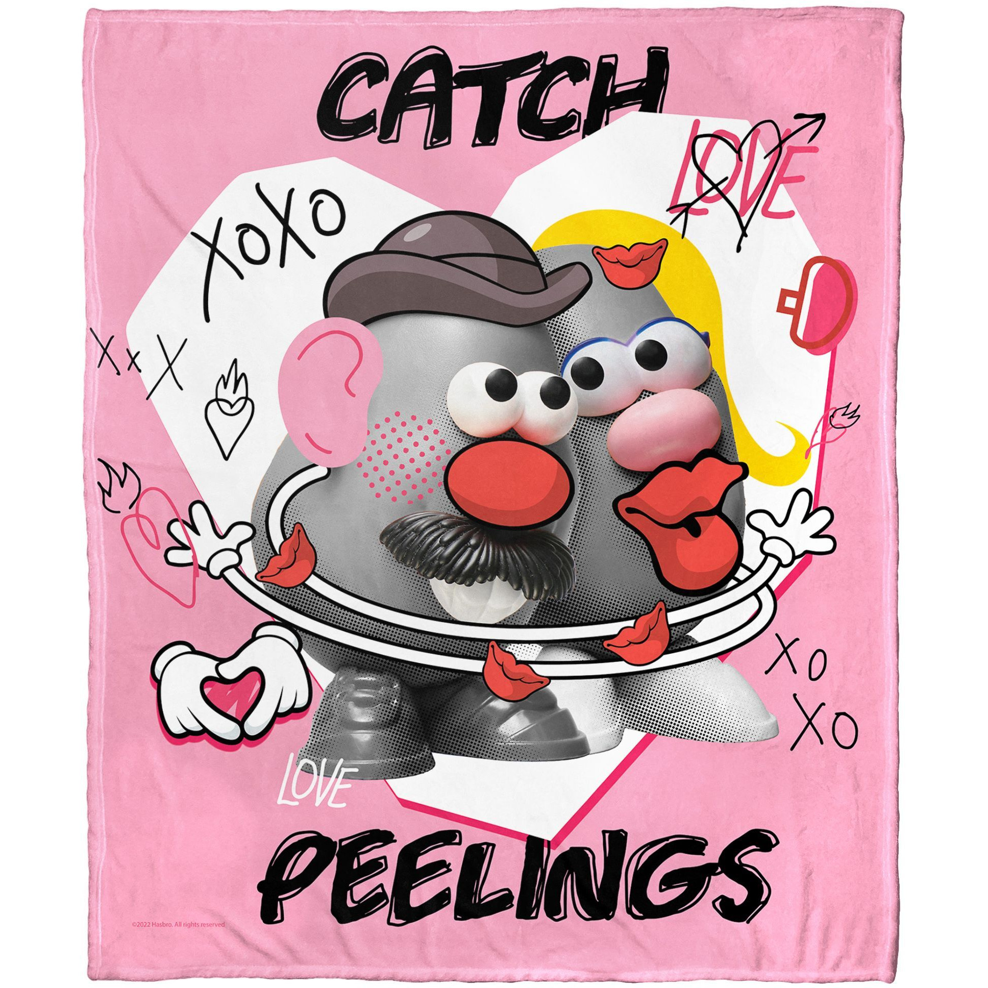 Hasbro Potato Head Silk Touch Throw Blanket, 50 x 60, catch Peelings(D0102H21LVY)