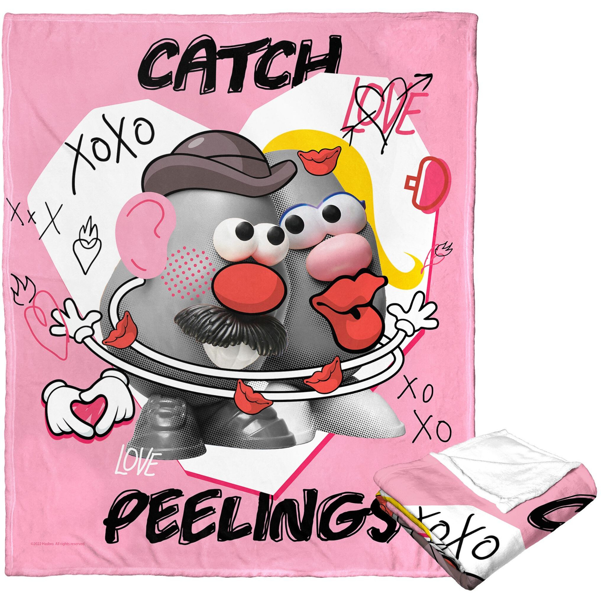 Hasbro Potato Head Silk Touch Throw Blanket, 50 x 60, catch Peelings(D0102H21LVY)