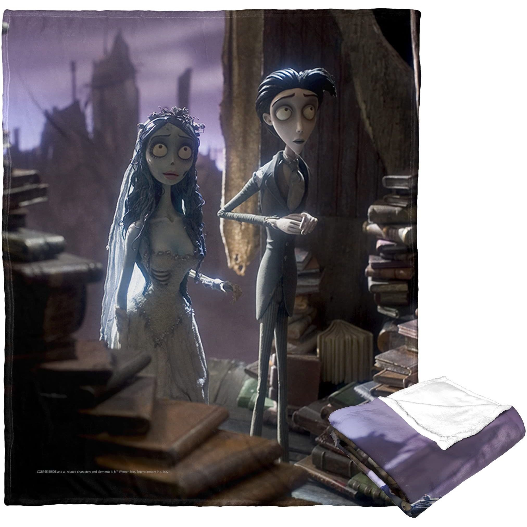 corpse Bride Silk Touch Throw Blanket, 50 x 60, Peculiar Place(D0102H21LN7)
