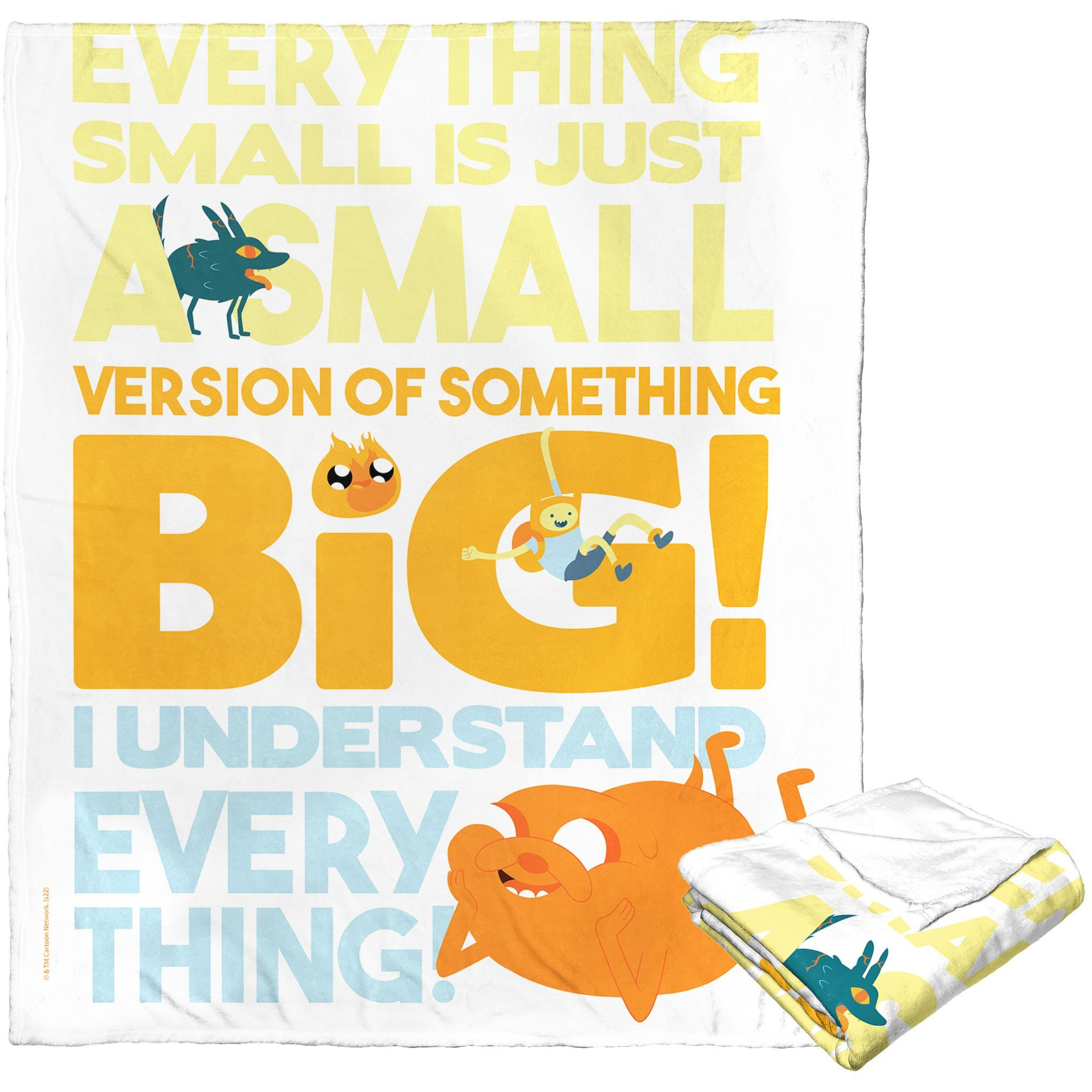 Adventure Time Silk Touch Throw Blanket, 50 x 60, Big and Small(D0102H21gZ7)