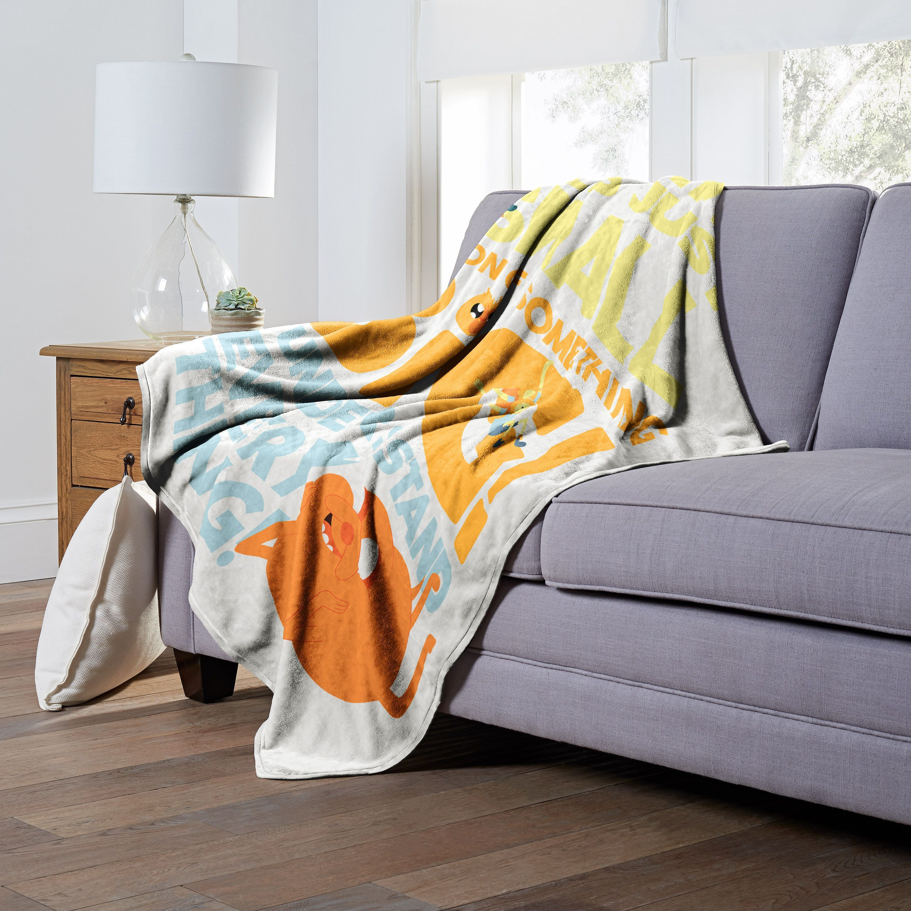 Adventure Time Silk Touch Throw Blanket, 50 x 60, Big and Small(D0102H21gZ7)