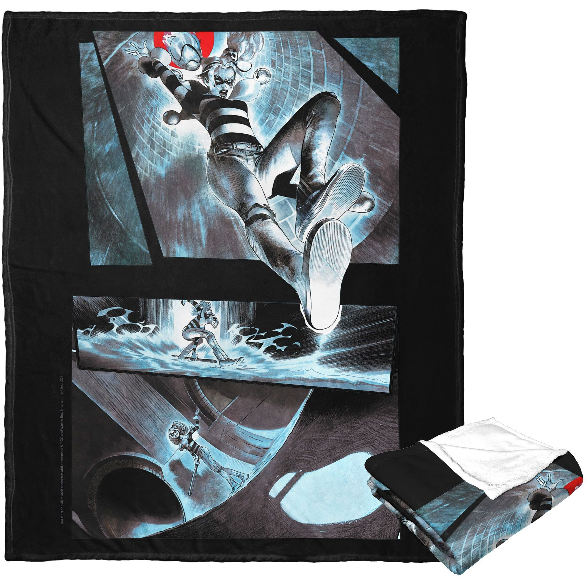 Dc comics Batman Silk Touch Throw Blanket, 50 x 60, Dropping In(D0102H21gcV)