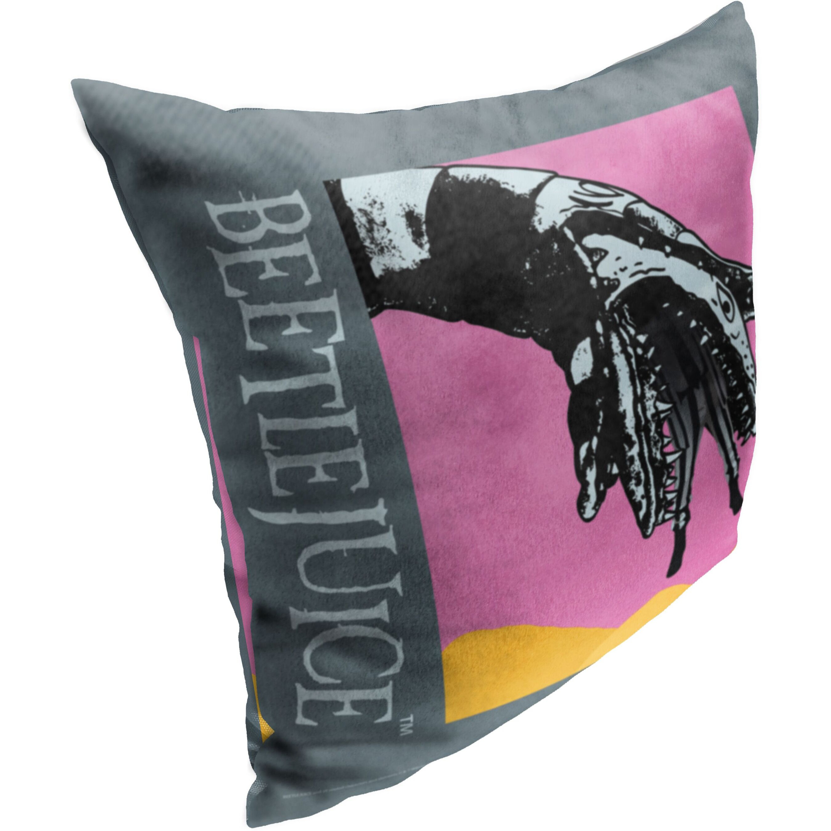 WB-Beetlejuice, Devoured Printed Throw Pillow, 18&quotx18"