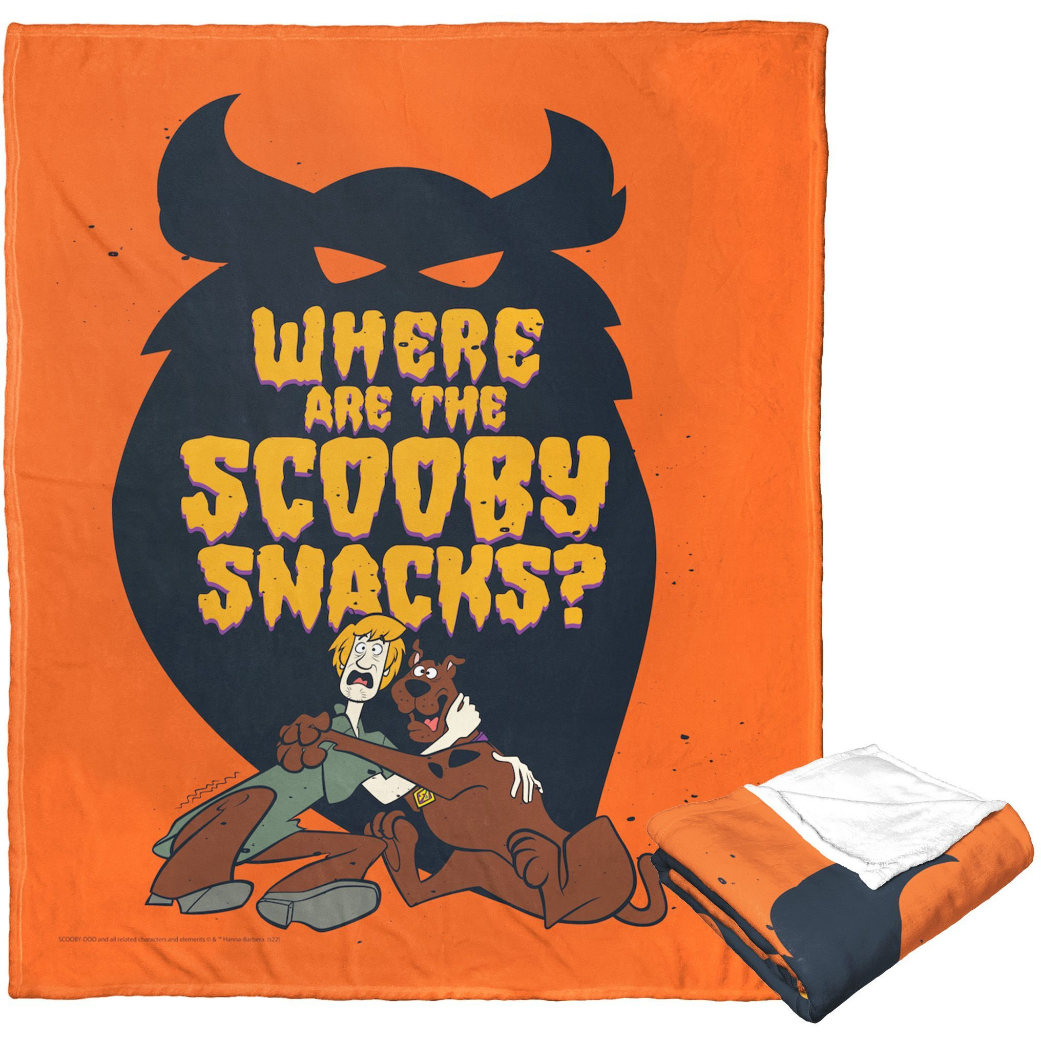 Warner Bros Scooby-Doo Silk Touch Throw Blanket, 50 x 60, Where are the Scooby Snacks(D0102H2123U)