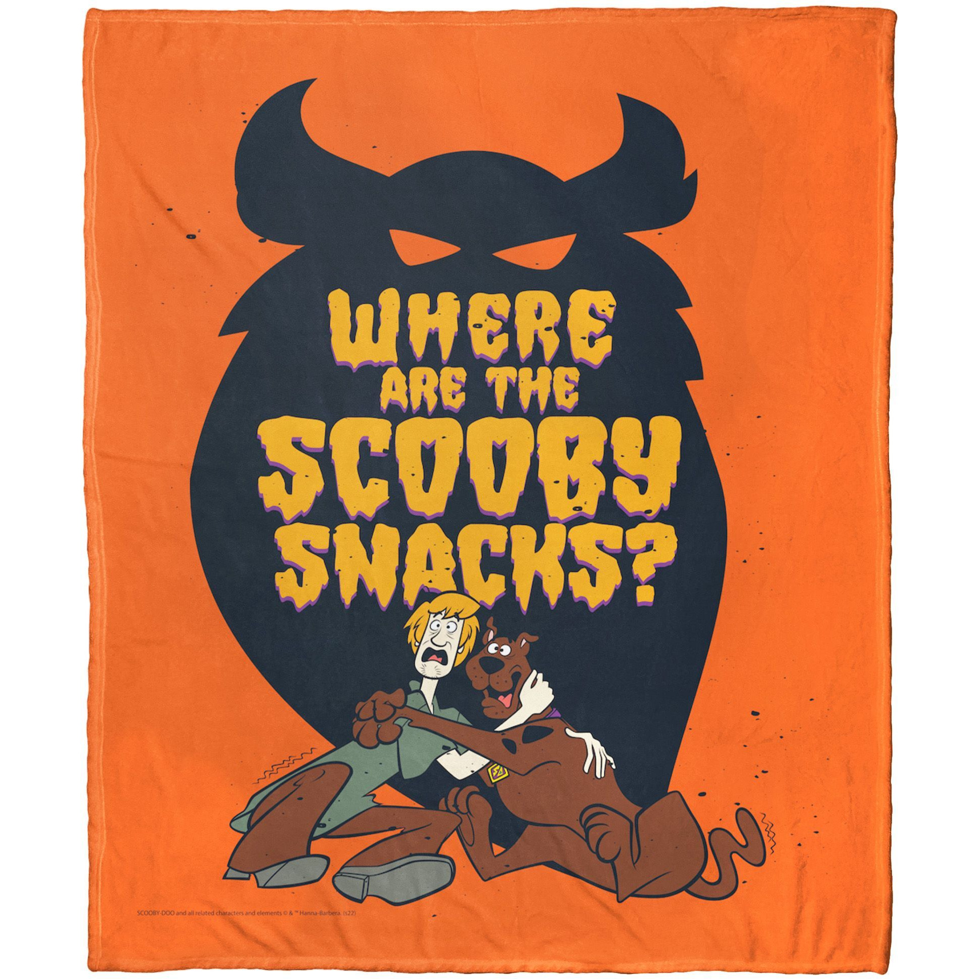 Warner Bros Scooby-Doo Silk Touch Throw Blanket, 50 x 60, Where are the Scooby Snacks(D0102H2123U)