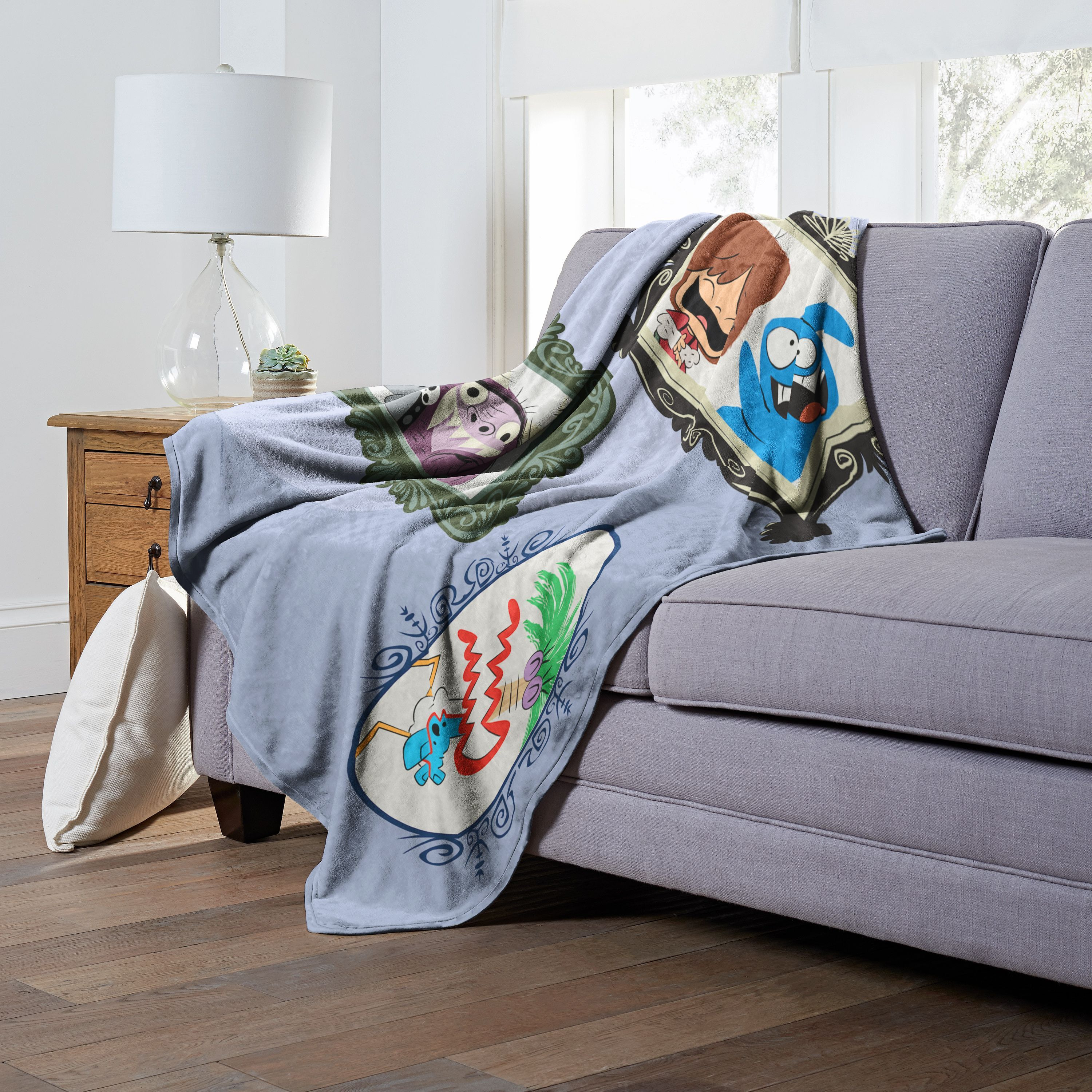 cartoon Networks Fosters Home for Imaginary Friends Silk Touch Throw Blanket, 50 x 60, Framed(D0102H21QWV)