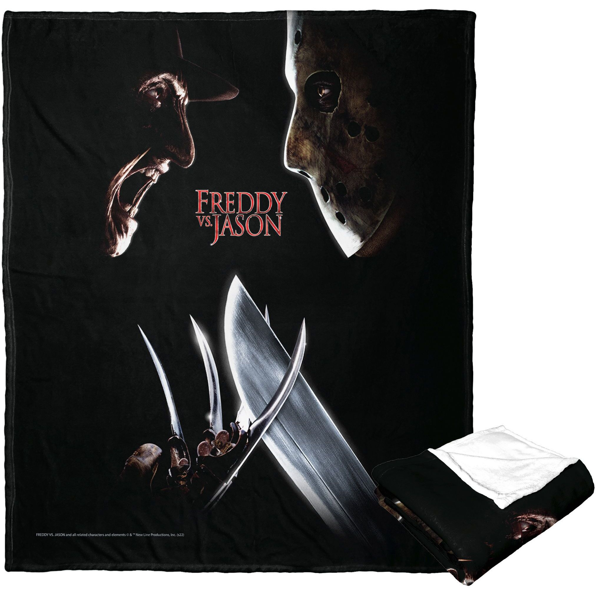 Freddy vs Jason Silk Touch Throw Blanket, 50 x 60, Freddy v Jason Poster(D0102H212Mg)