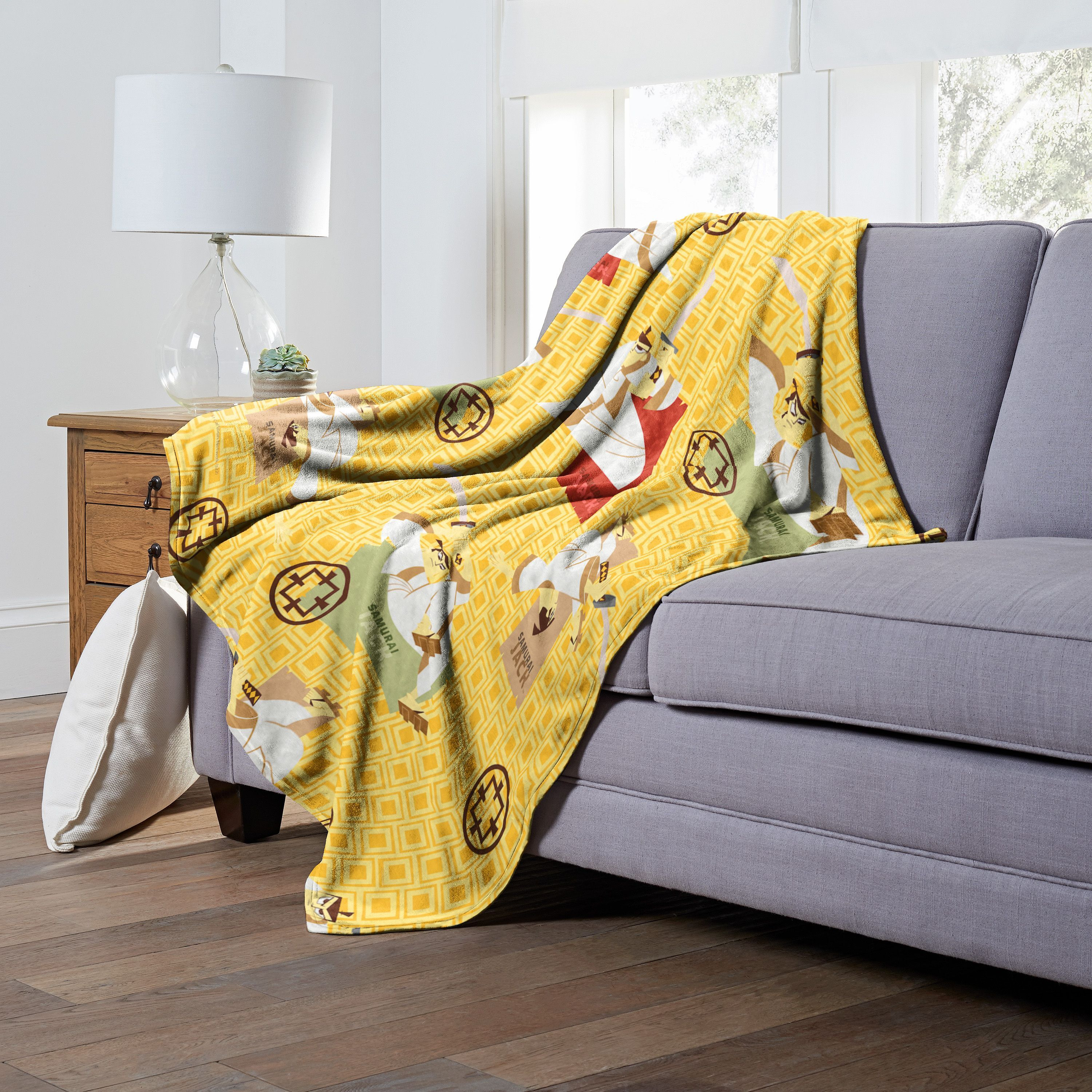 cartoon Networks Samurai Jack Silk Touch Throw Blanket, 50 x 60, Fighting Jack(D0102H21Q4U)