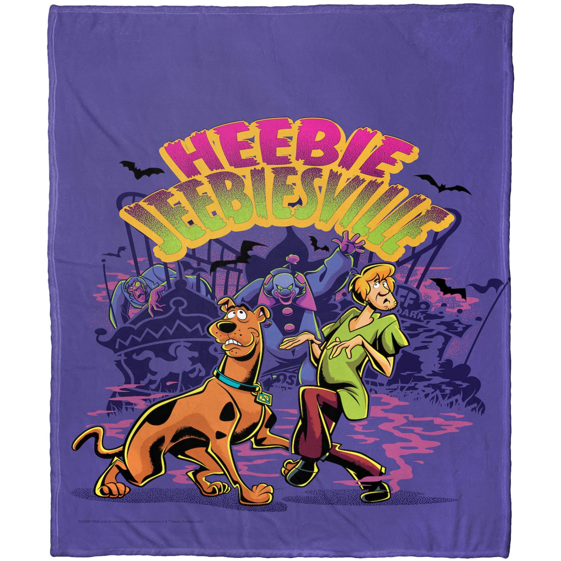 Warner Bros Scooby-Doo Silk Touch Throw Blanket, 50 x 60, Heebie Jeebiesville(D0102H21g7V)