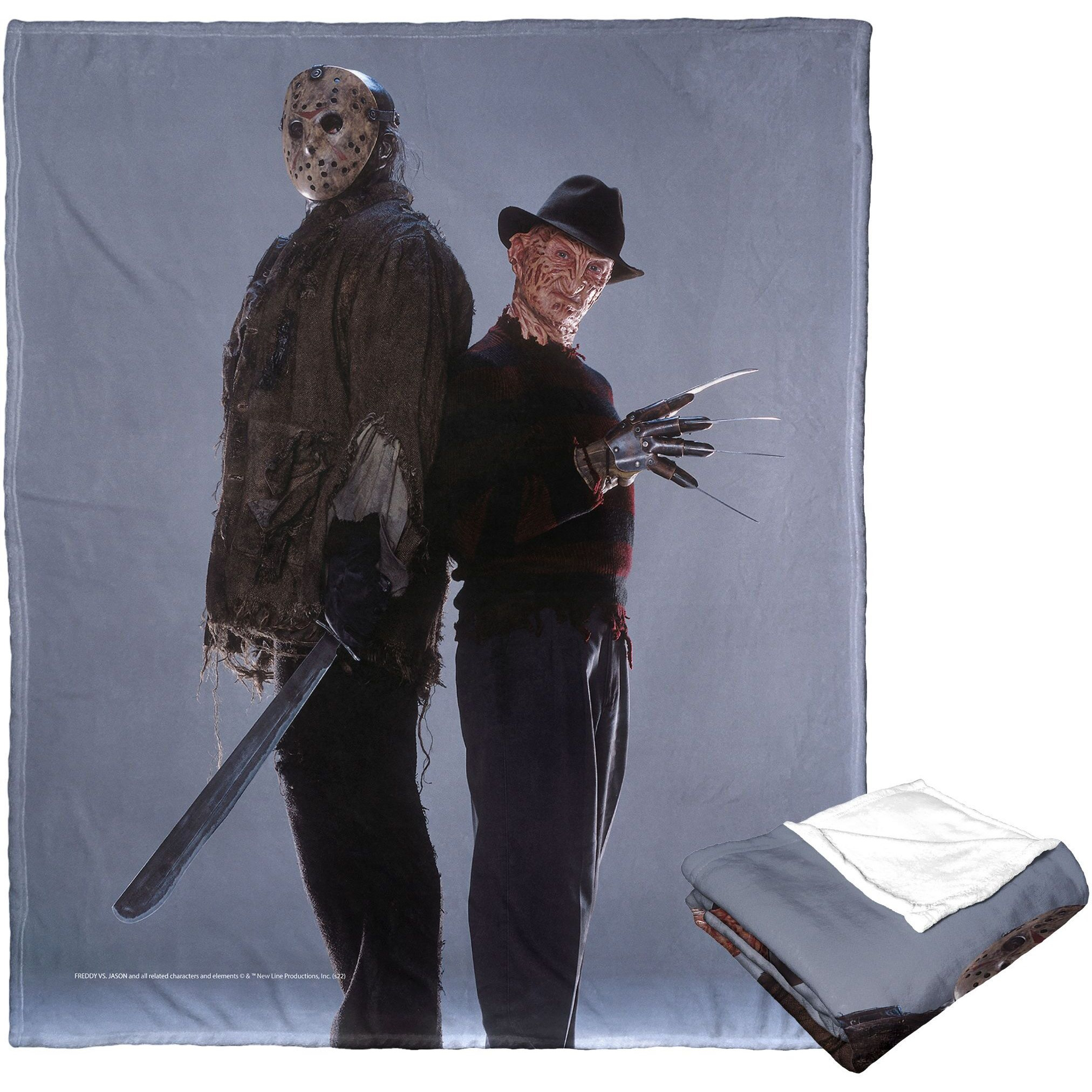 Freddy vs Jason Silk Touch Throw Blanket, 50 x 60, Back to Back(D0102H21gEU)