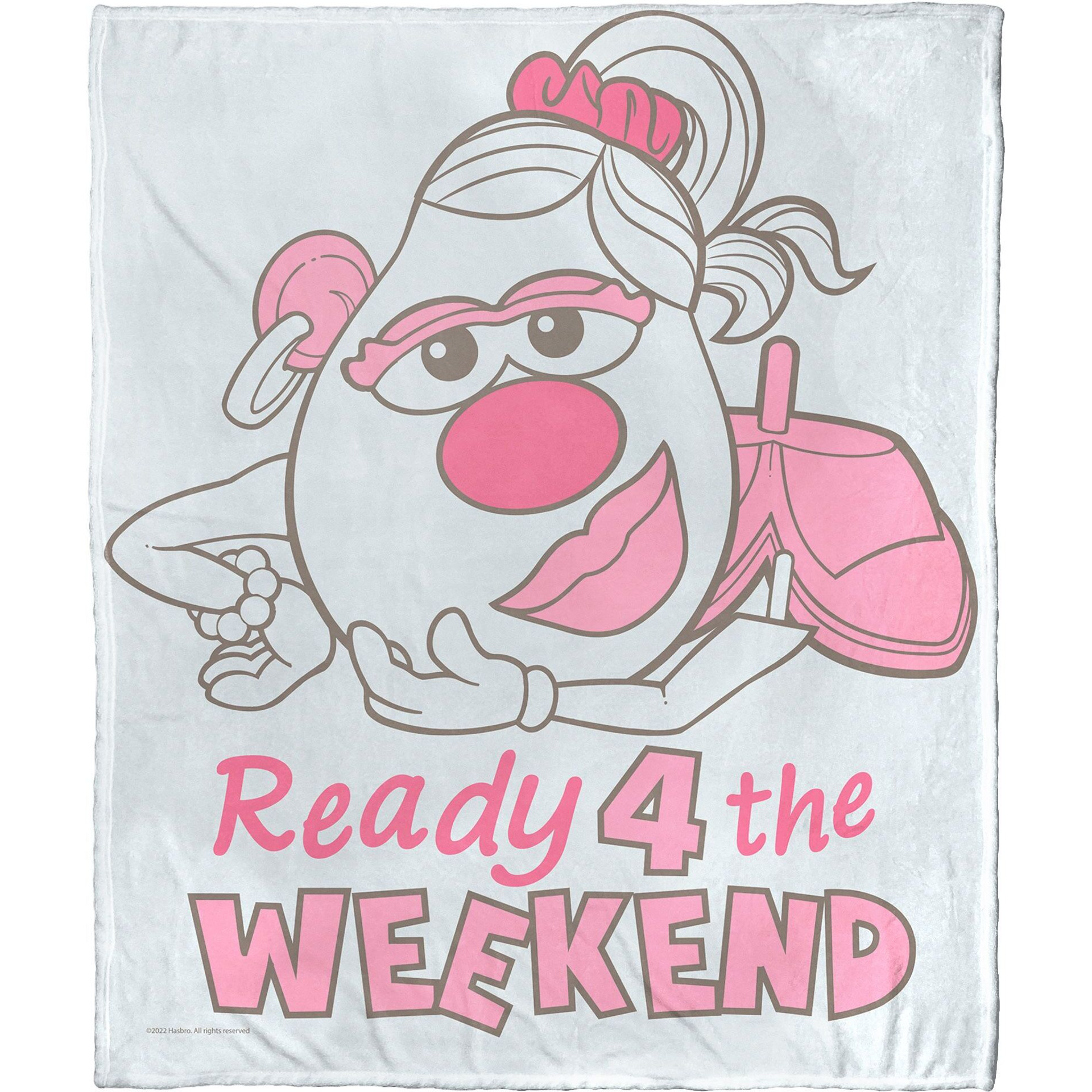 Hasbro Potato Head Silk Touch Throw Blanket, 50 x 60, Ready for the Weekend(D0102H21QU7)