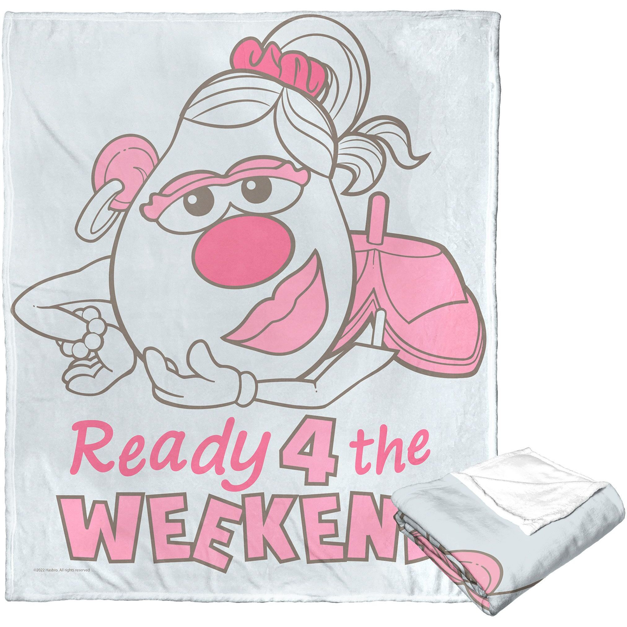 Hasbro Potato Head Silk Touch Throw Blanket, 50 x 60, Ready for the Weekend(D0102H21QU7)