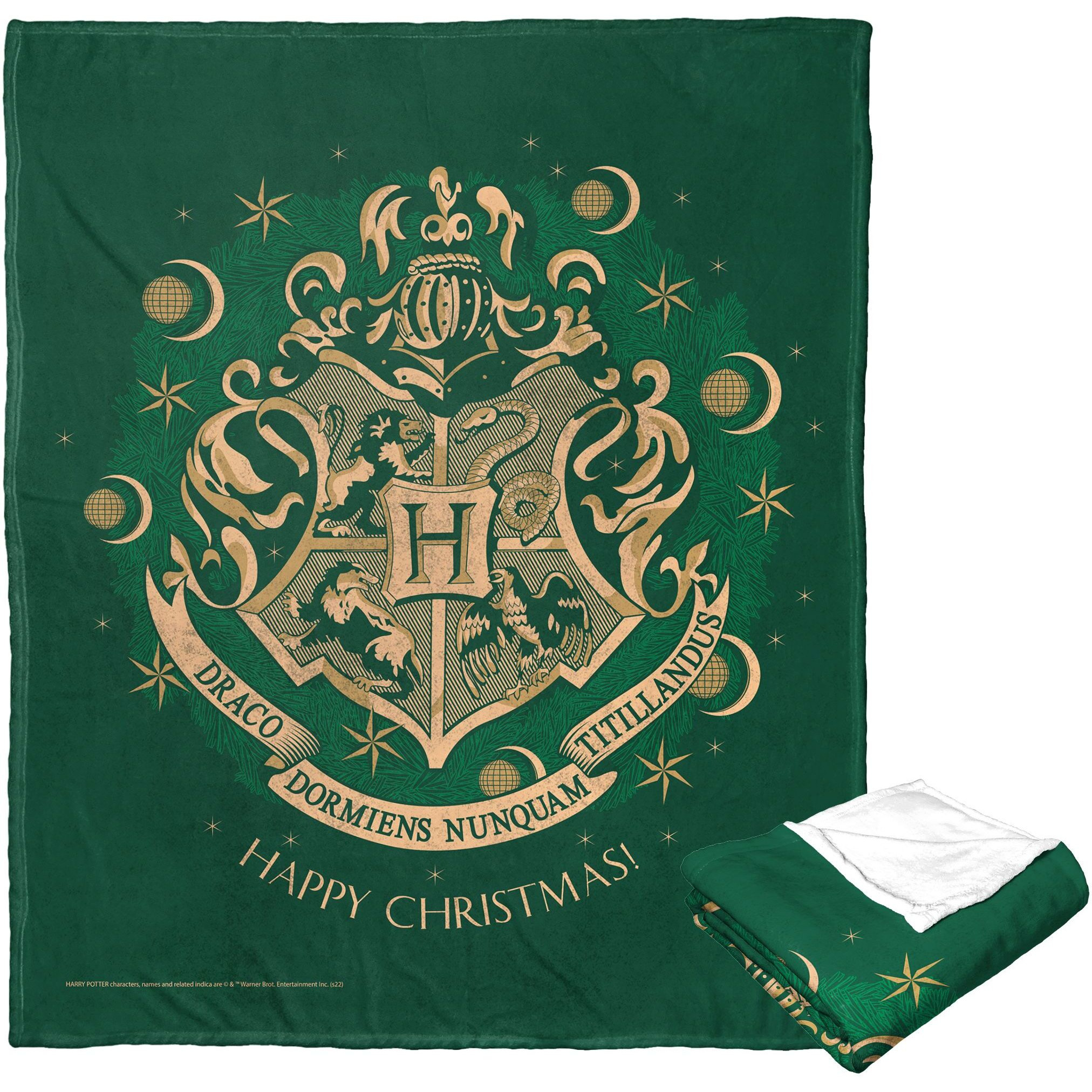 Harry Potter Silk Touch Throw Blanket, 50 x 60, Happy christmas(D0102H21L8W)