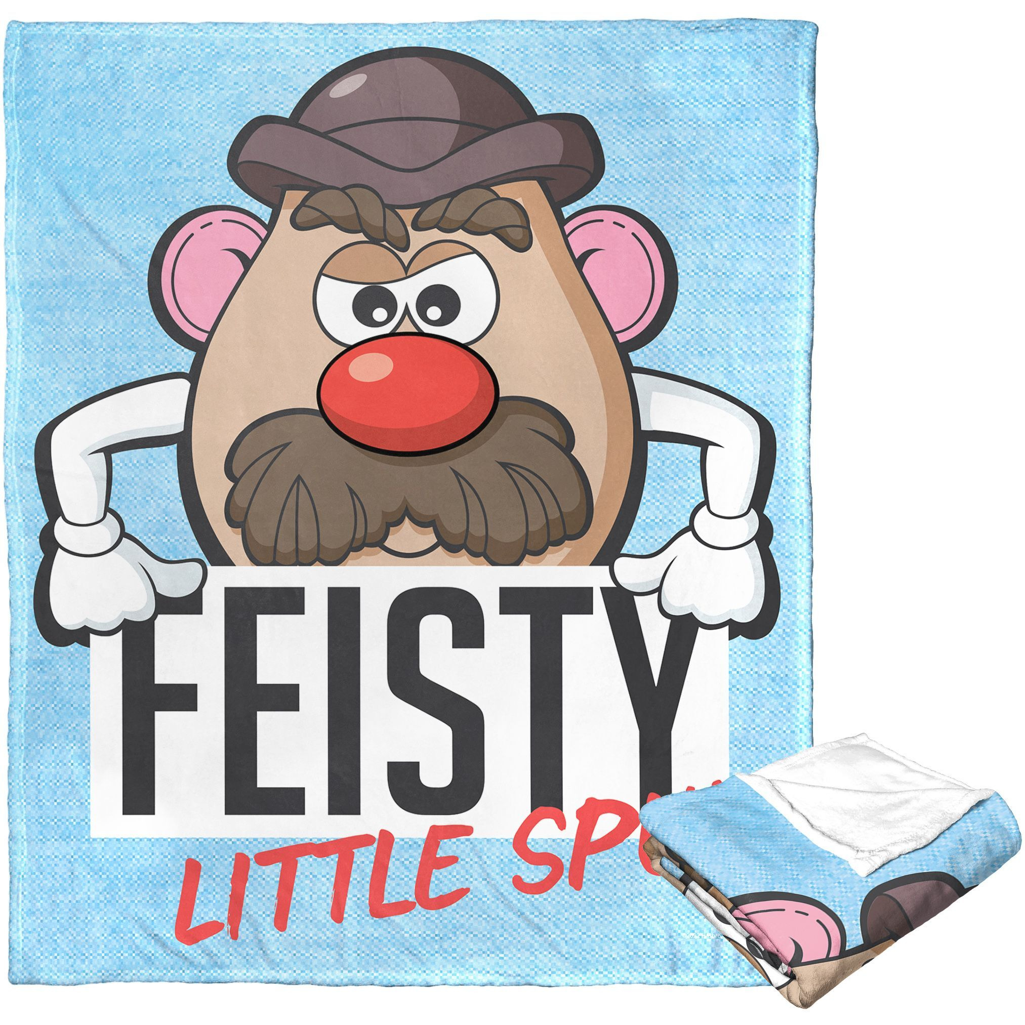 Hasbro Potato Head Silk Touch Throw Blanket, 50 x 60, Feisty Little Spud(D0102H21LcA)