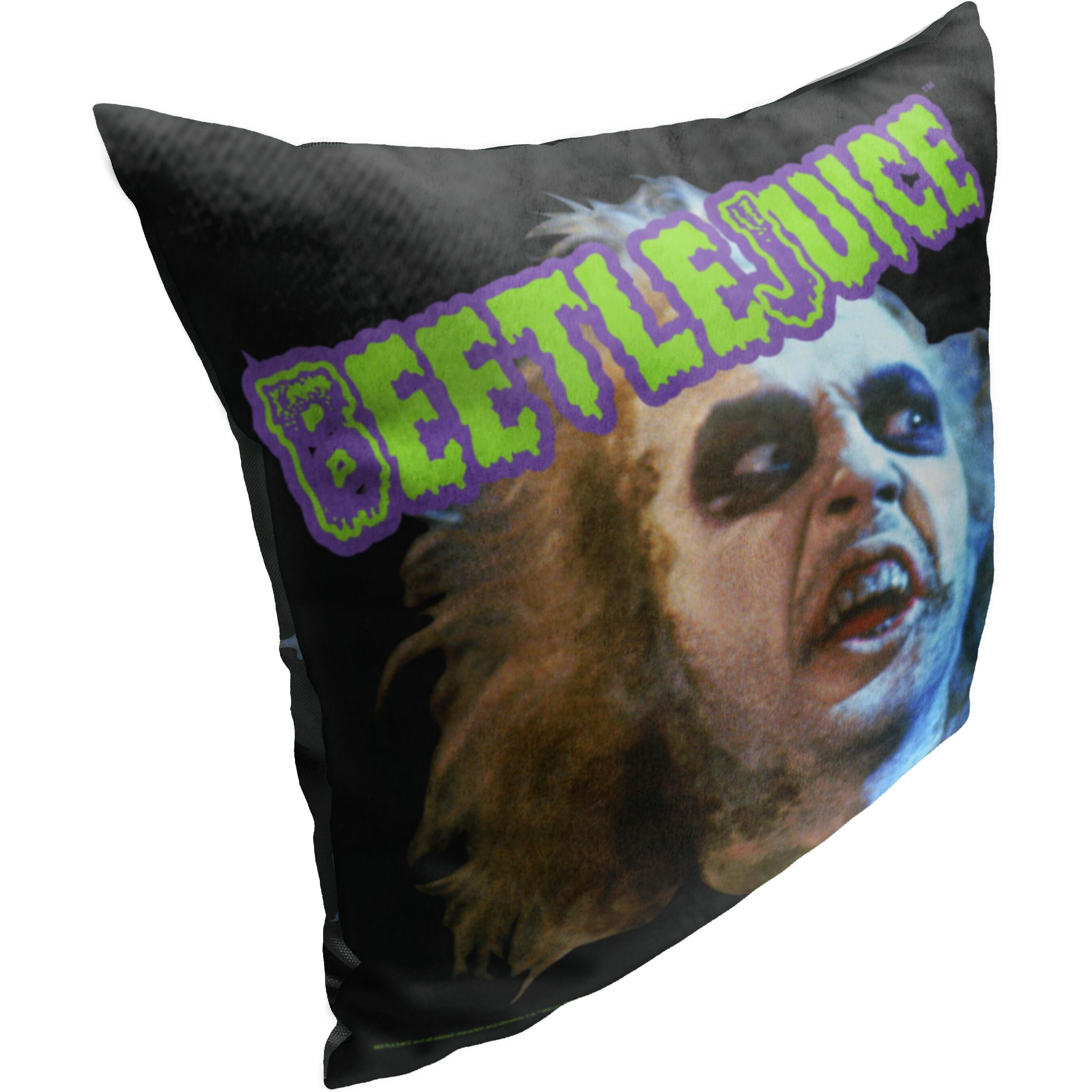 WB-Beetlejuice, World Tour Printed Throw Pillow, 18&quotx18"