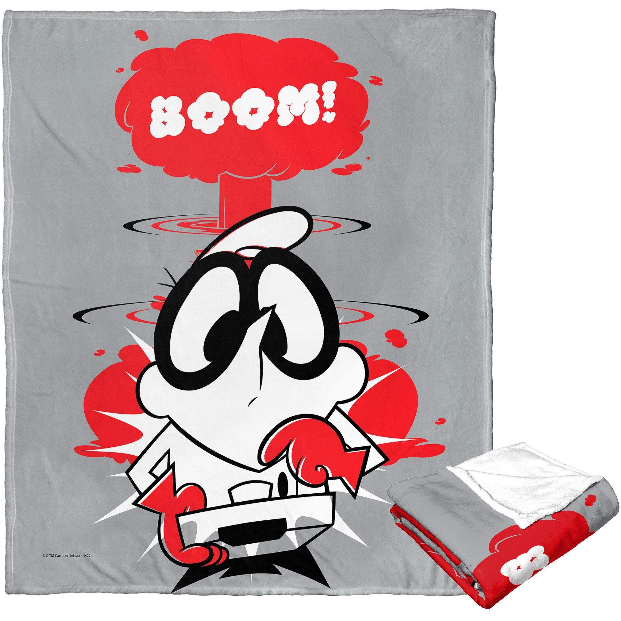 cartoon Networks Dexters Laboratory Silk Touch Throw Blanket, 50 x 60, Boom(D0102H21Q6A)