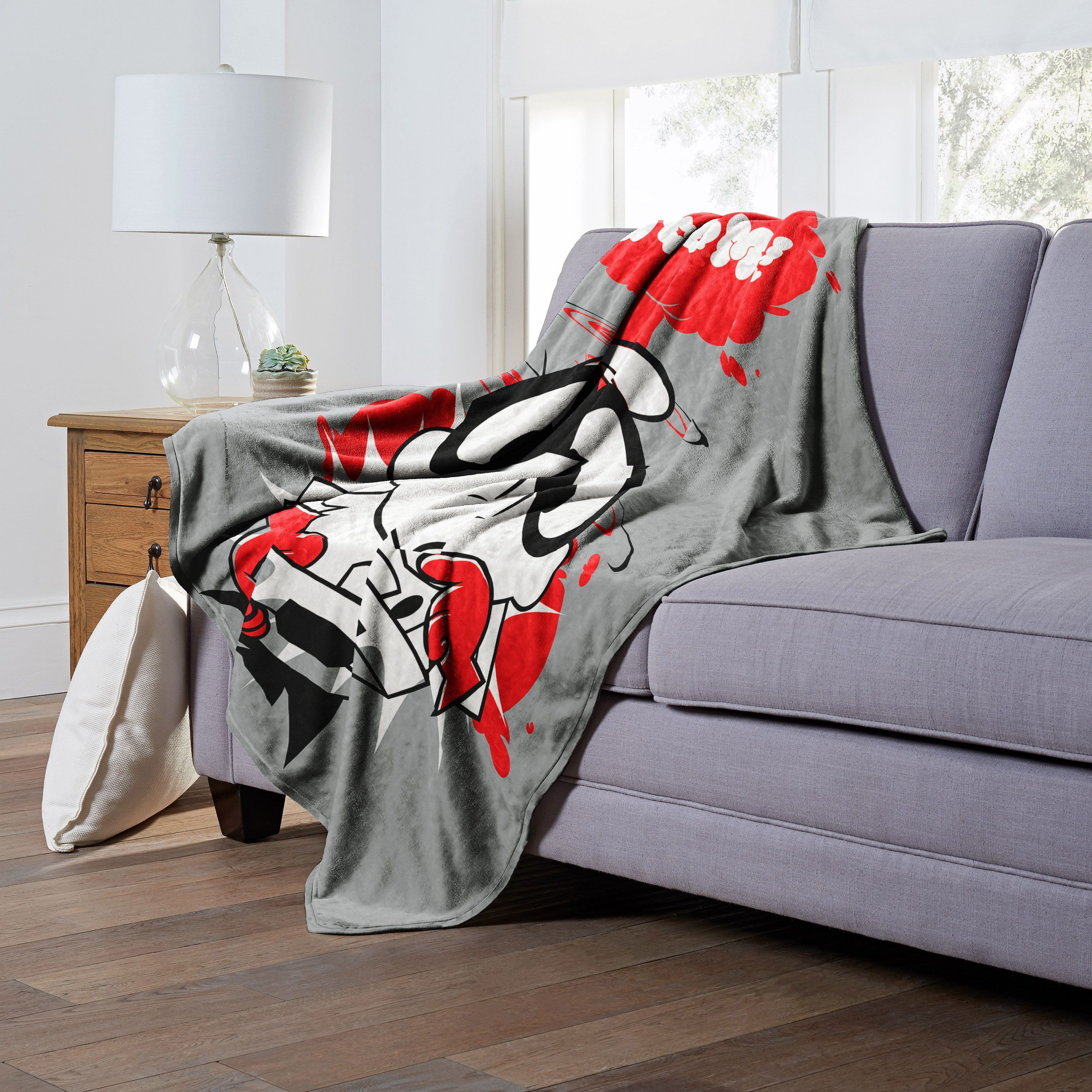 cartoon Networks Dexters Laboratory Silk Touch Throw Blanket, 50 x 60, Boom(D0102H21Q6A)