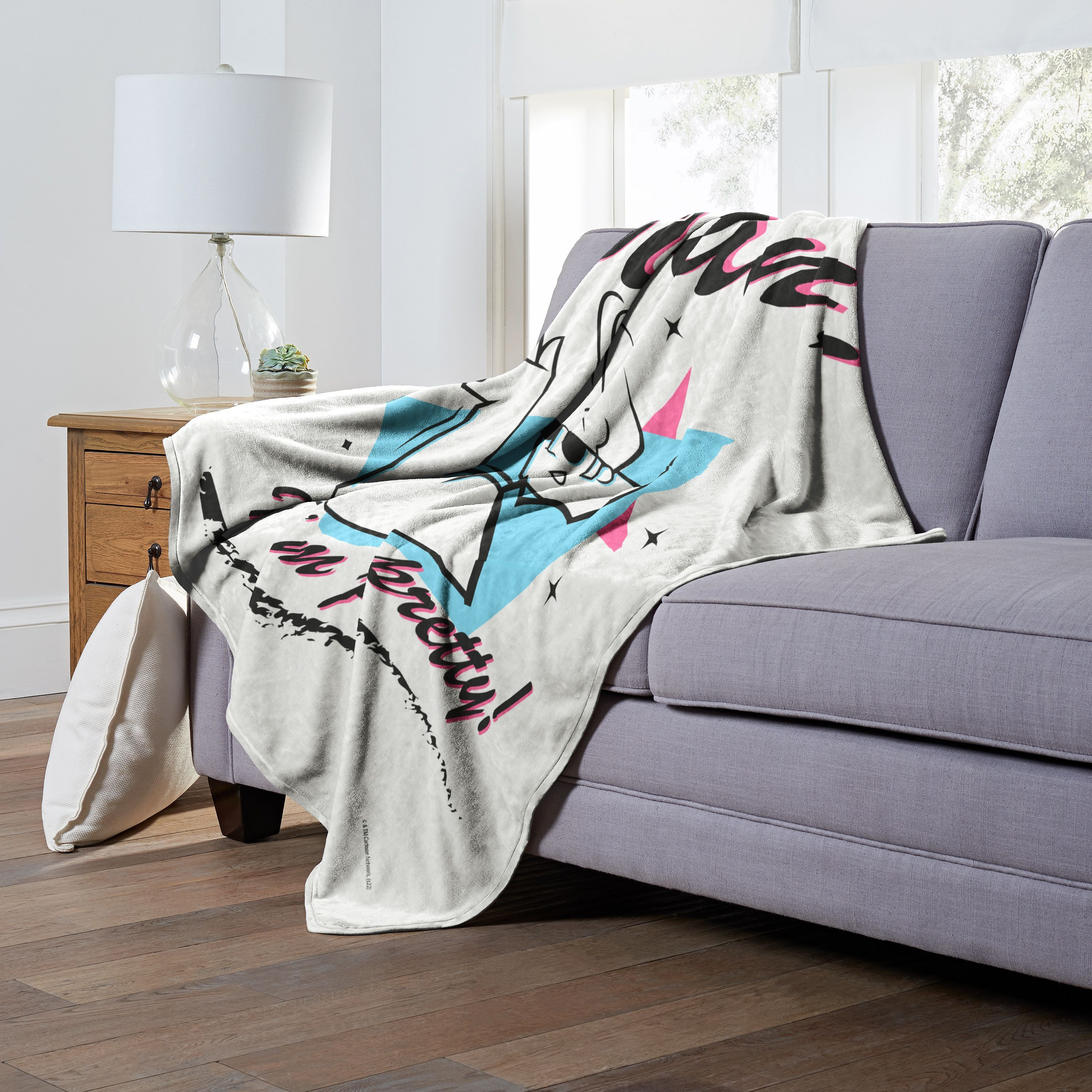 cartoon Networks Johnny Bravo Silk Touch Throw Blanket, 50 x 60, Man Im Pretty(D0102H21QcY)