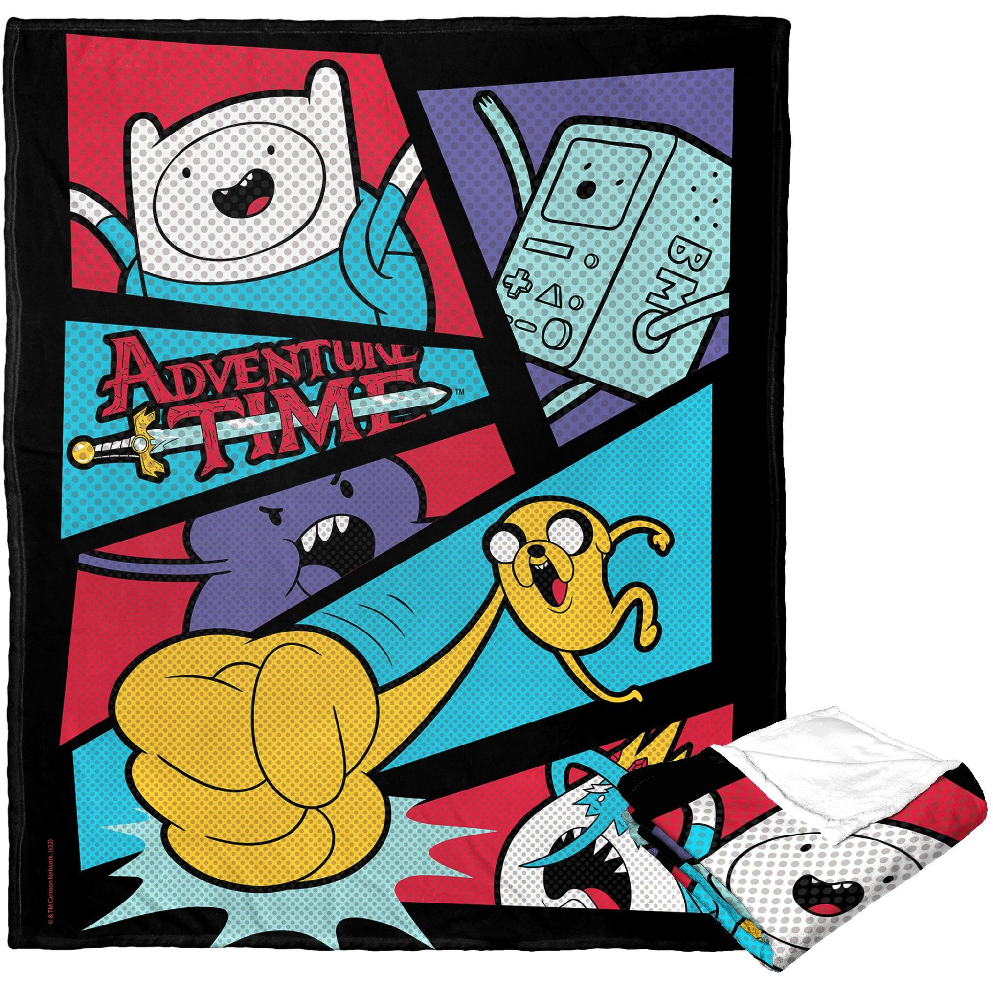Adventure Time Silk Touch Throw Blanket, 50 x 60, Adventure comic(D0102H21QIg)