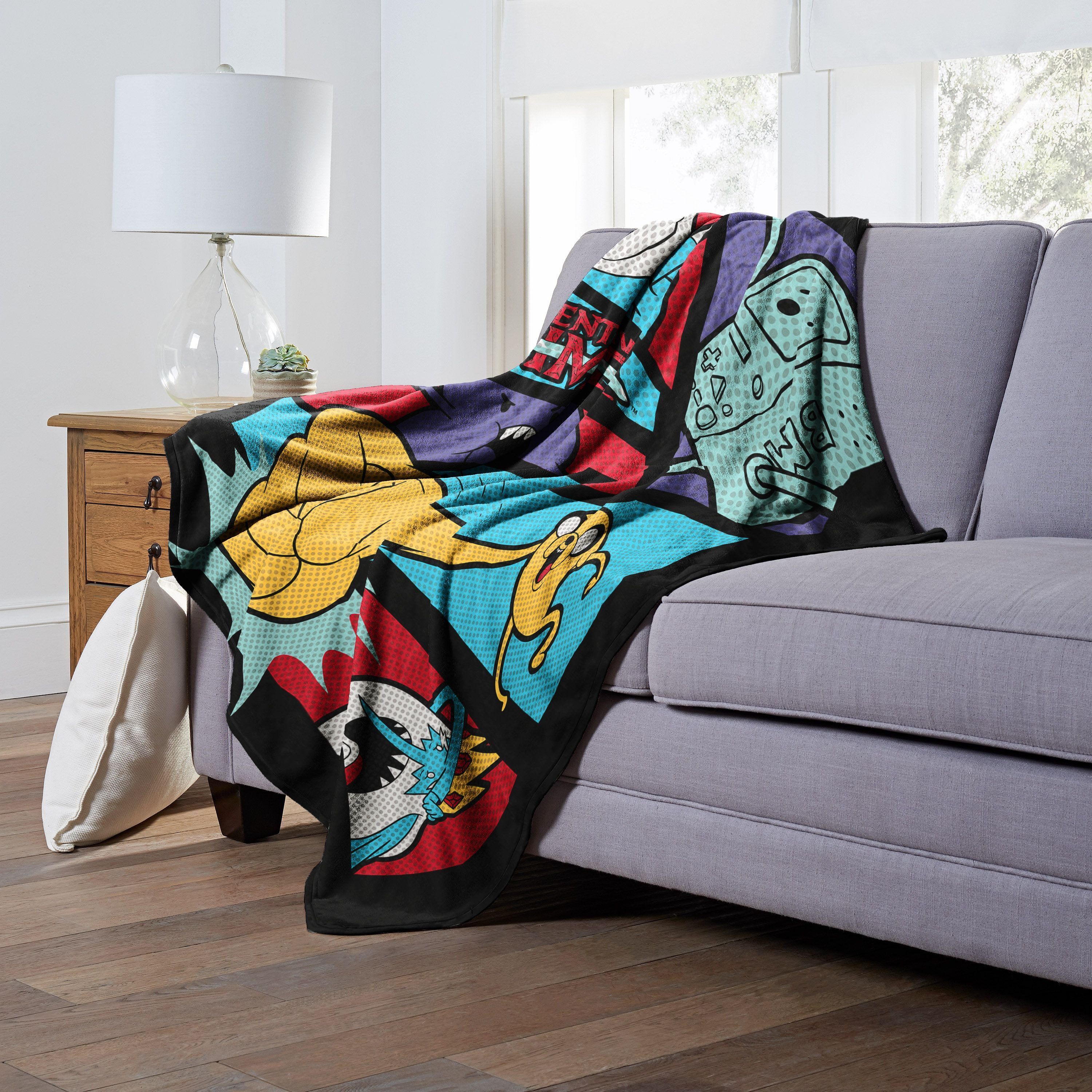 Adventure Time Silk Touch Throw Blanket, 50 x 60, Adventure comic(D0102H21QIg)