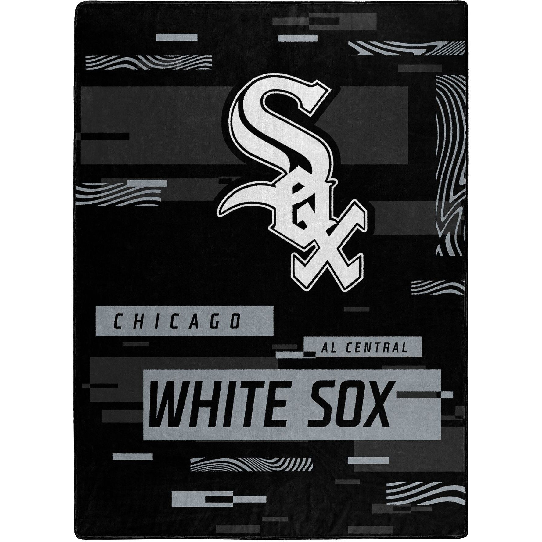 WHITE SOX OFFIcIAL MLB Digitize Raschel Throw Blanket 60 x 80(D0102H94BEV)