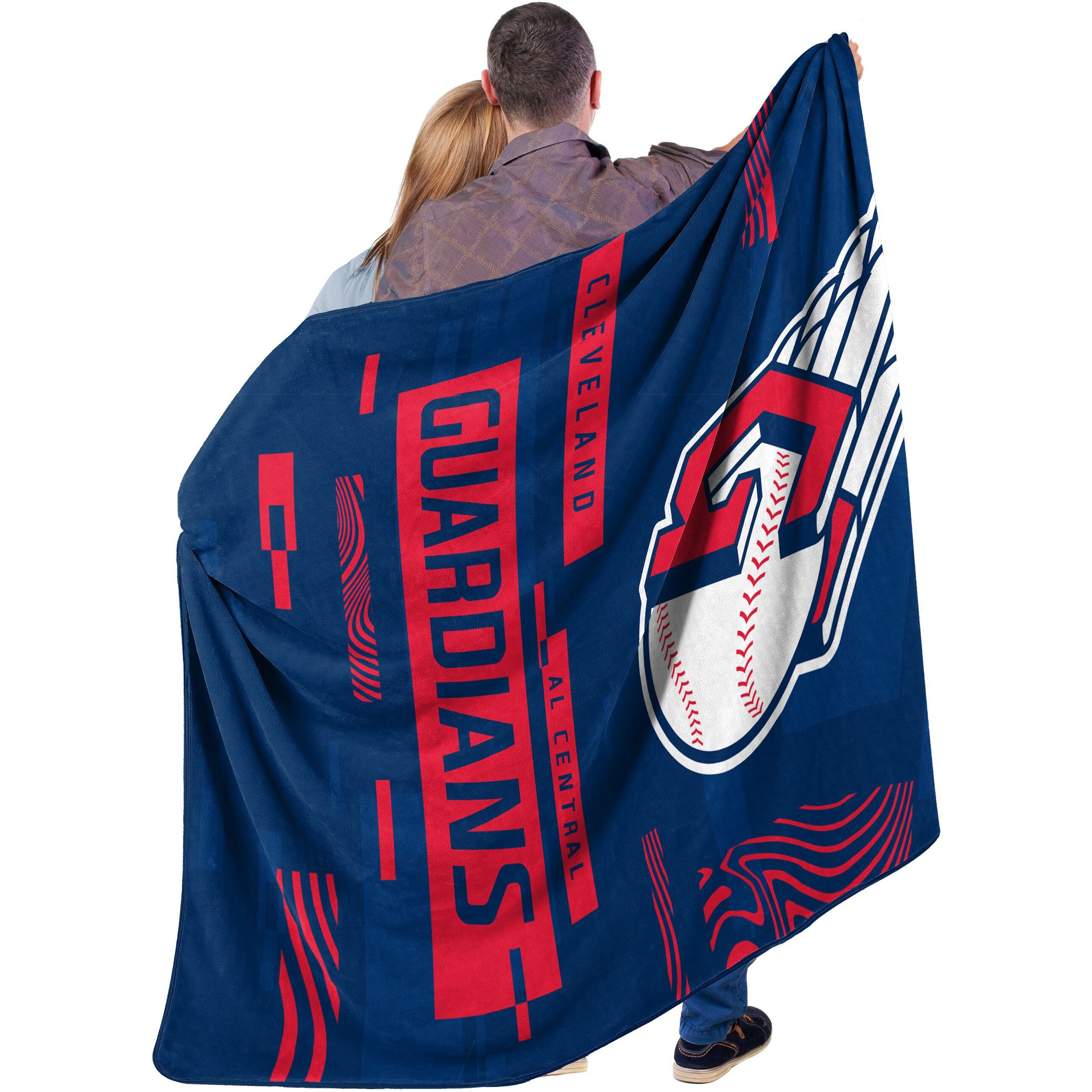 gUARDIANS OFFIcIAL MLB Digitize Raschel Throw Blanket 60 x 80(D0102H94BQW)