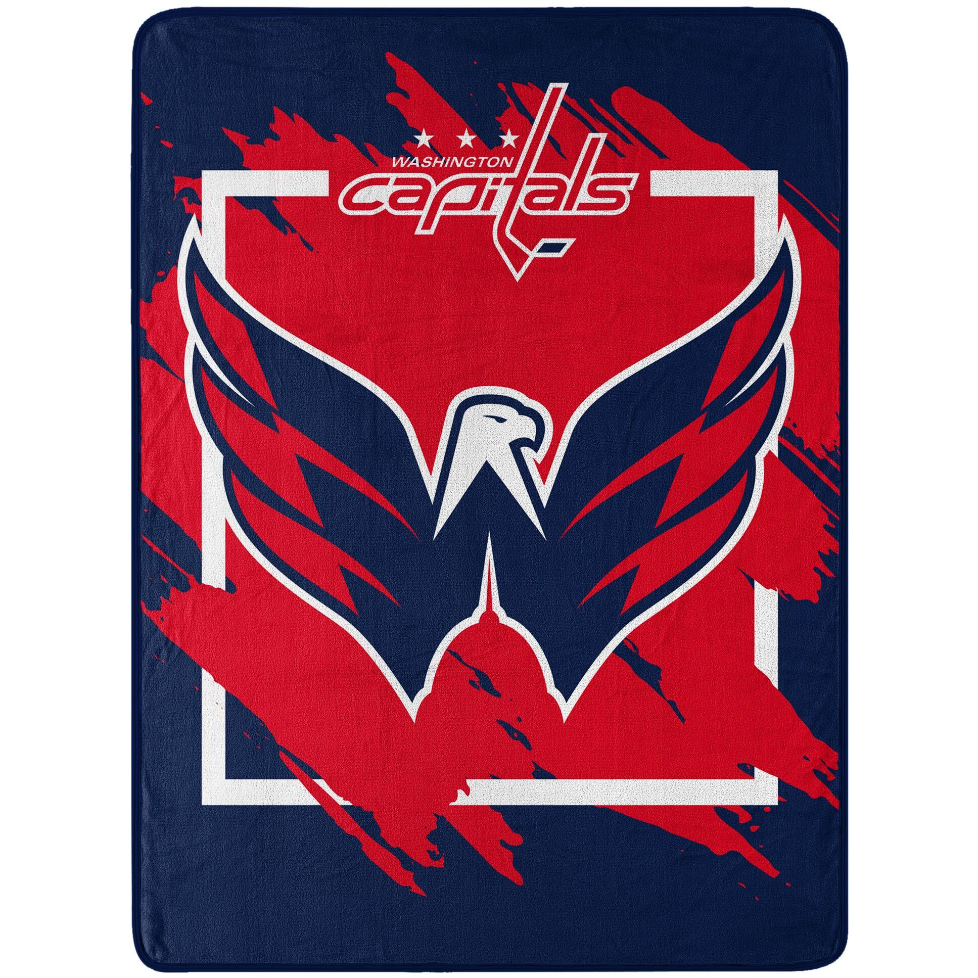 capitals OFFIcIAL NHL Run Micro Raschel Throw Blanket 46 x 60(D0102H94URA)