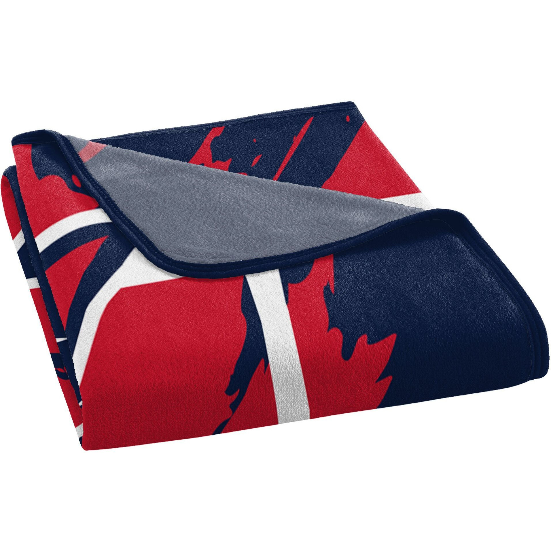 capitals OFFIcIAL NHL Run Micro Raschel Throw Blanket 46 x 60(D0102H94URA)