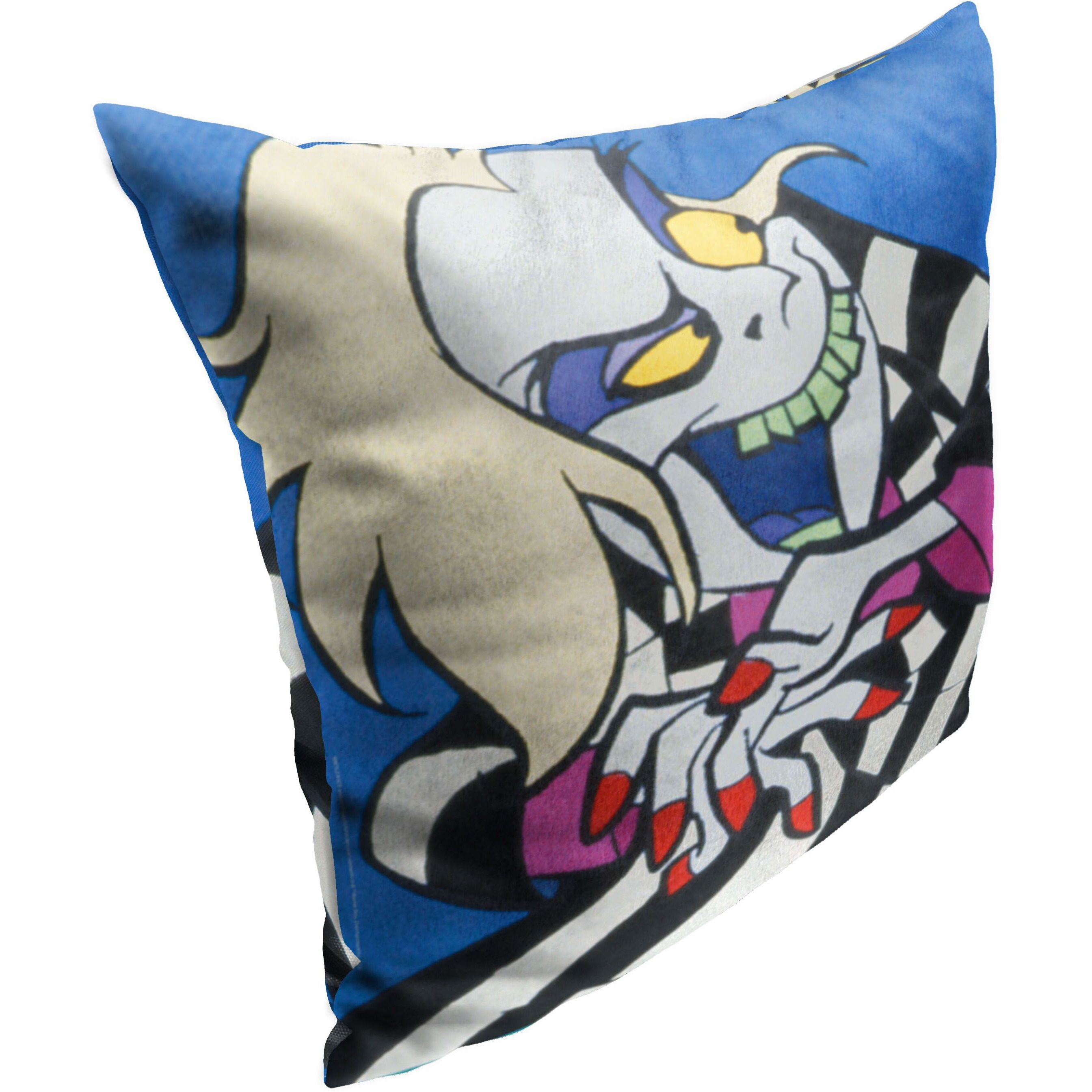WB Beetlejuice Animated Scheming Beetle Printed Throw Pillow, 18&quotx18"