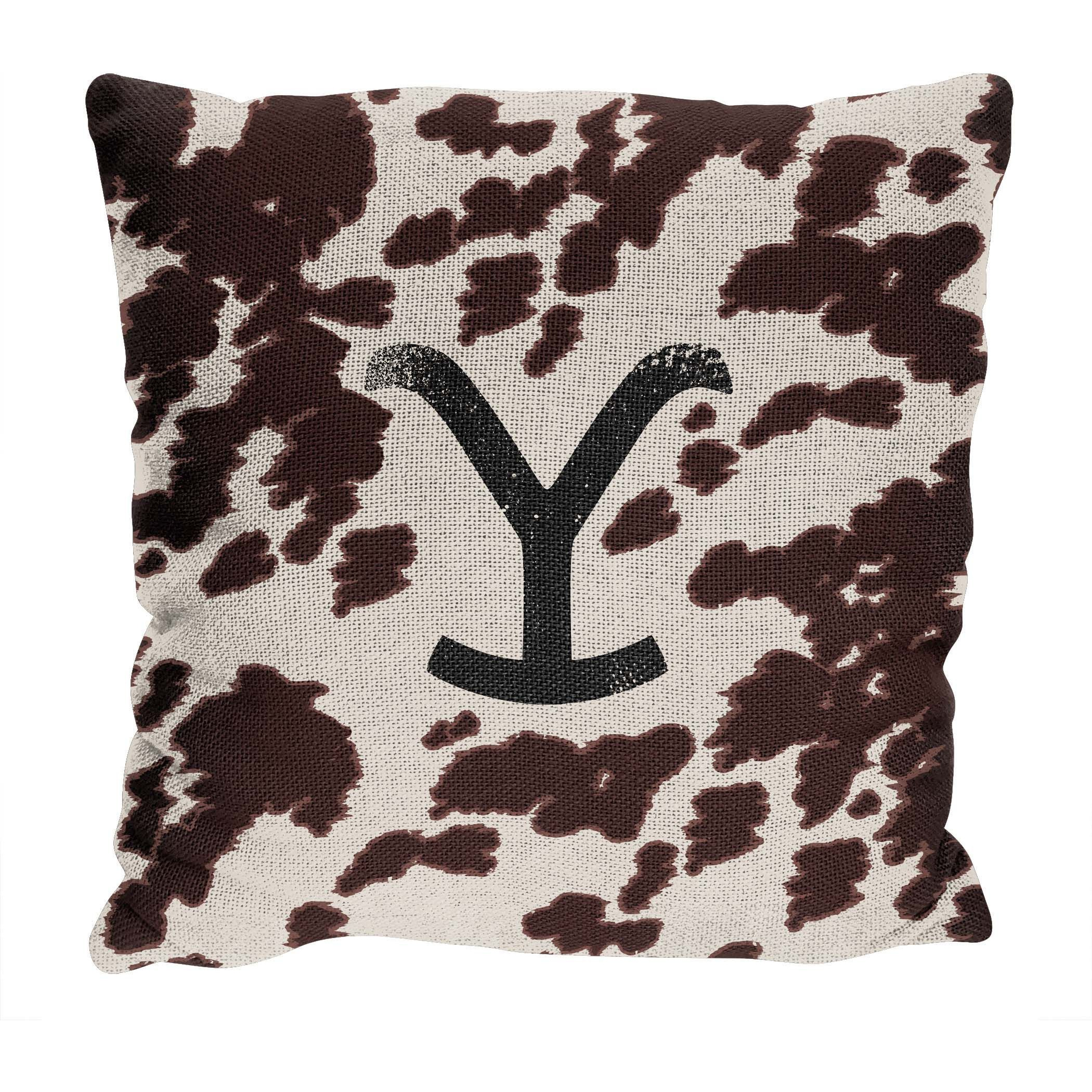 Yellowstone Cattle Brand 20" Jacquard Pillow