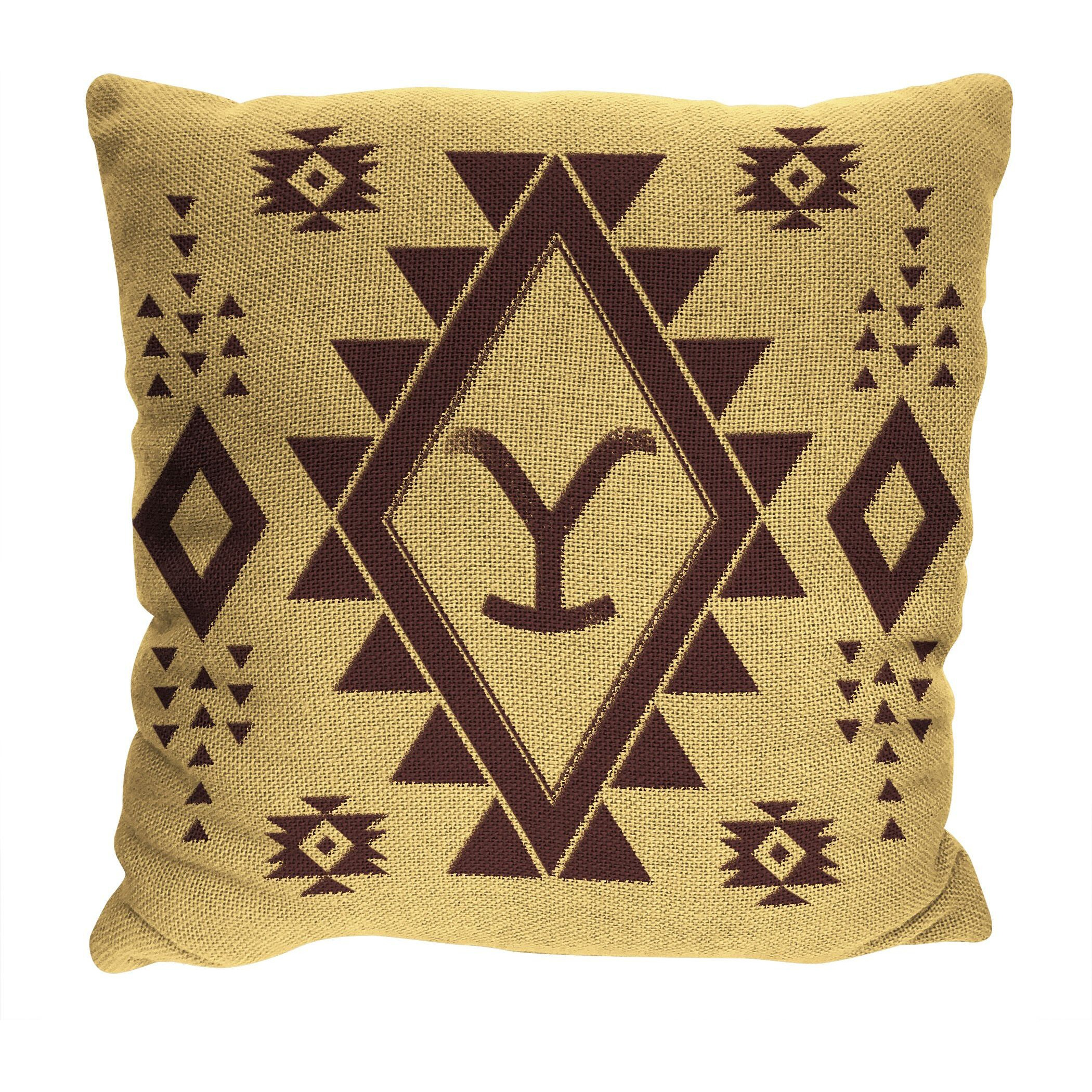 Yellowstone Y Aztec 20" Jacquard Pillow
