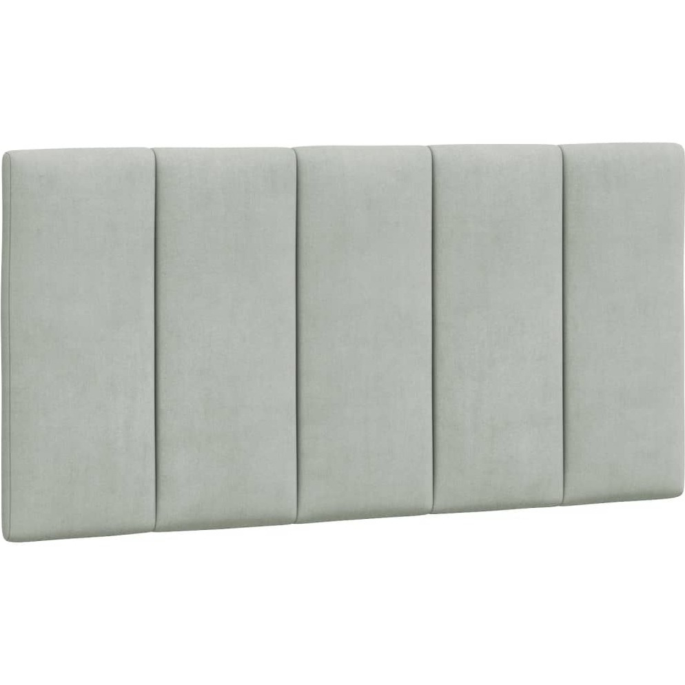 vidaXL Headboard Cushion Light Gray 39.4 Velvet