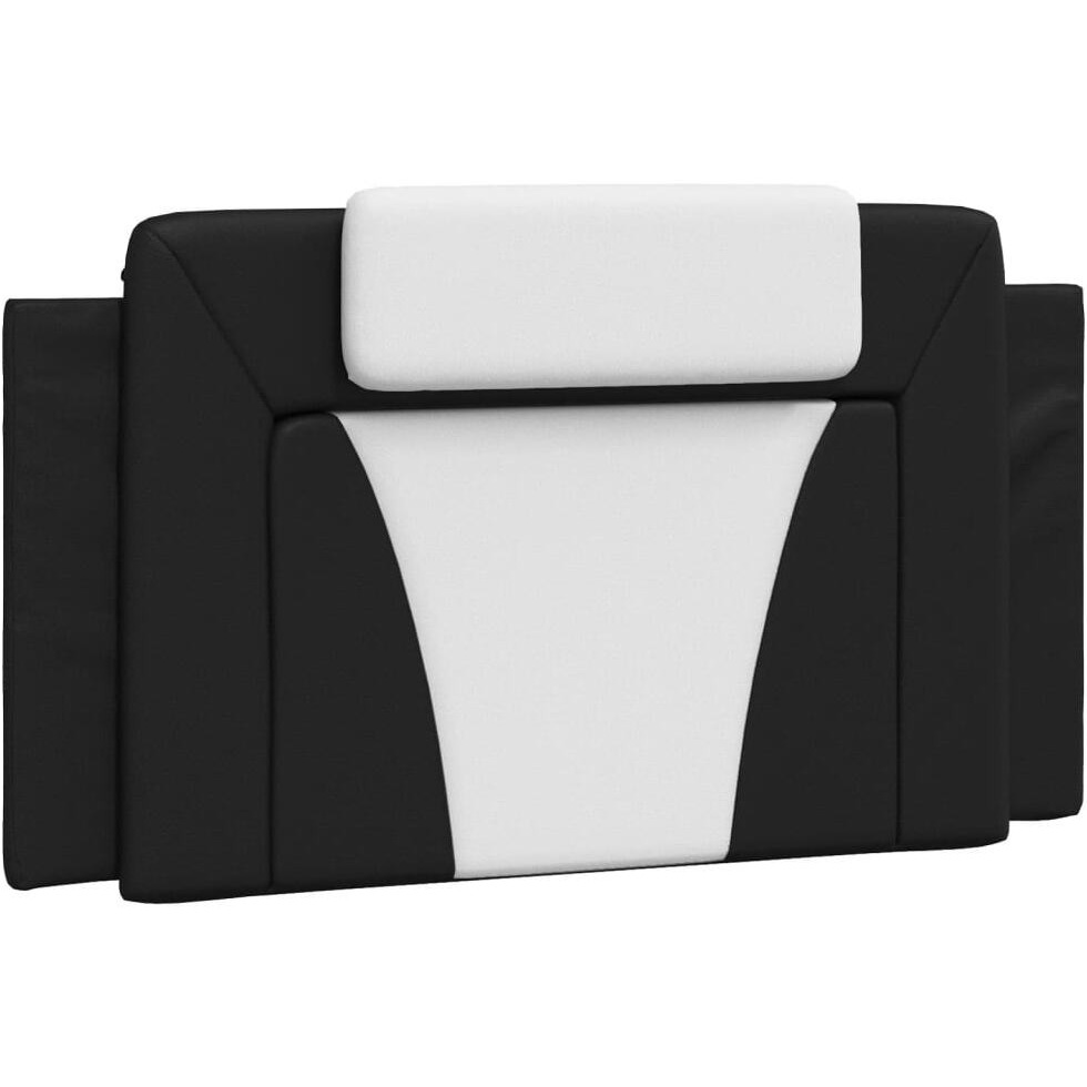 vidaXL Headboard Cushion Black and White 39.4 Faux Leather