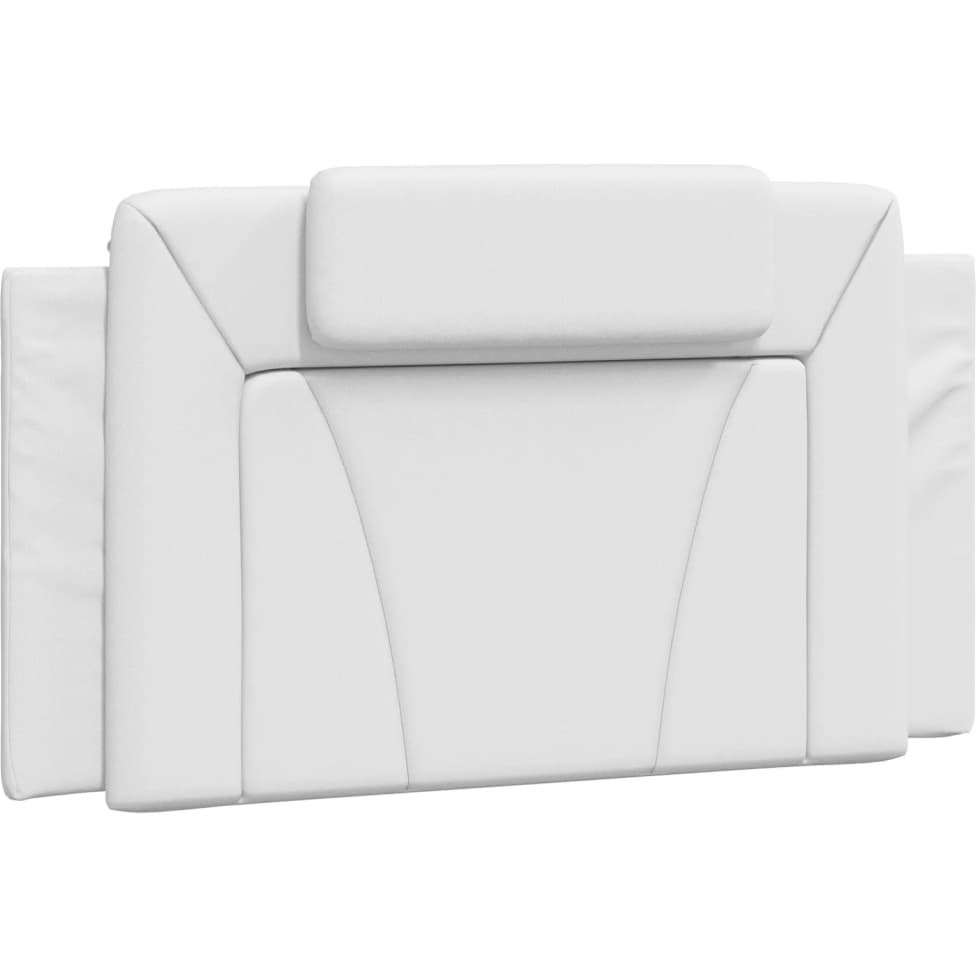 vidaXL Headboard Cushion White 39.4 Faux Leather