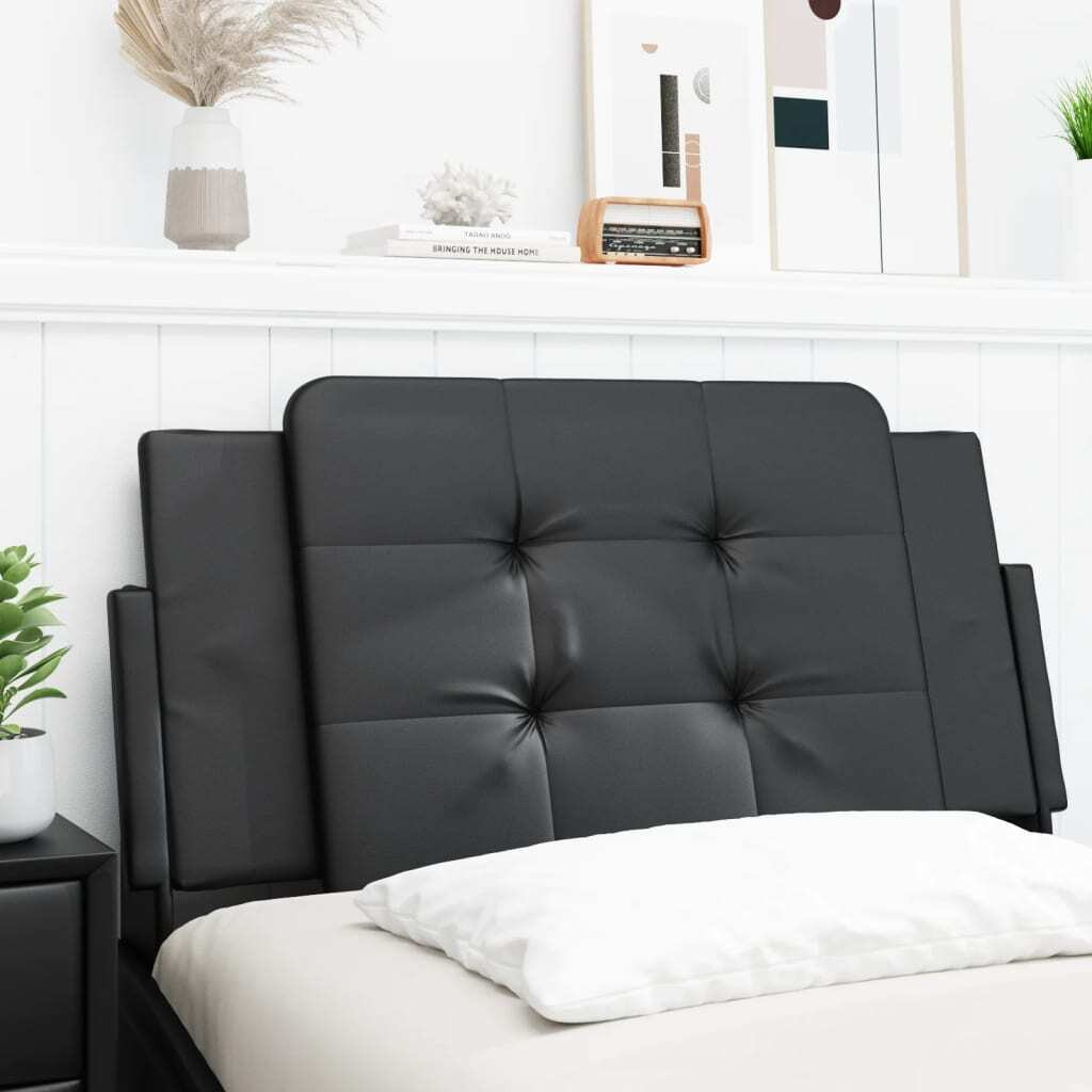 vidaXL Headboard Cushion Black 39.4 Faux Leather