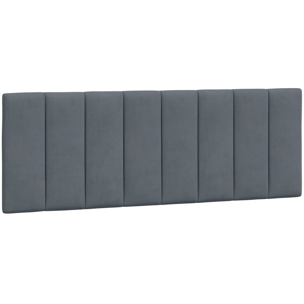 vidaXL Headboard Cushion Dark Gray 53.9 Velvet