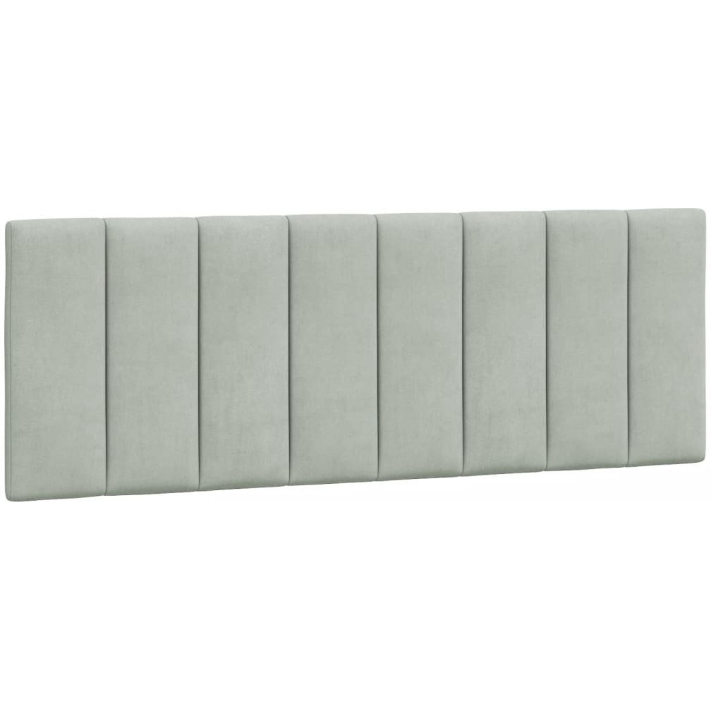 vidaXL Headboard Cushion Light Gray 53.9 Velvet