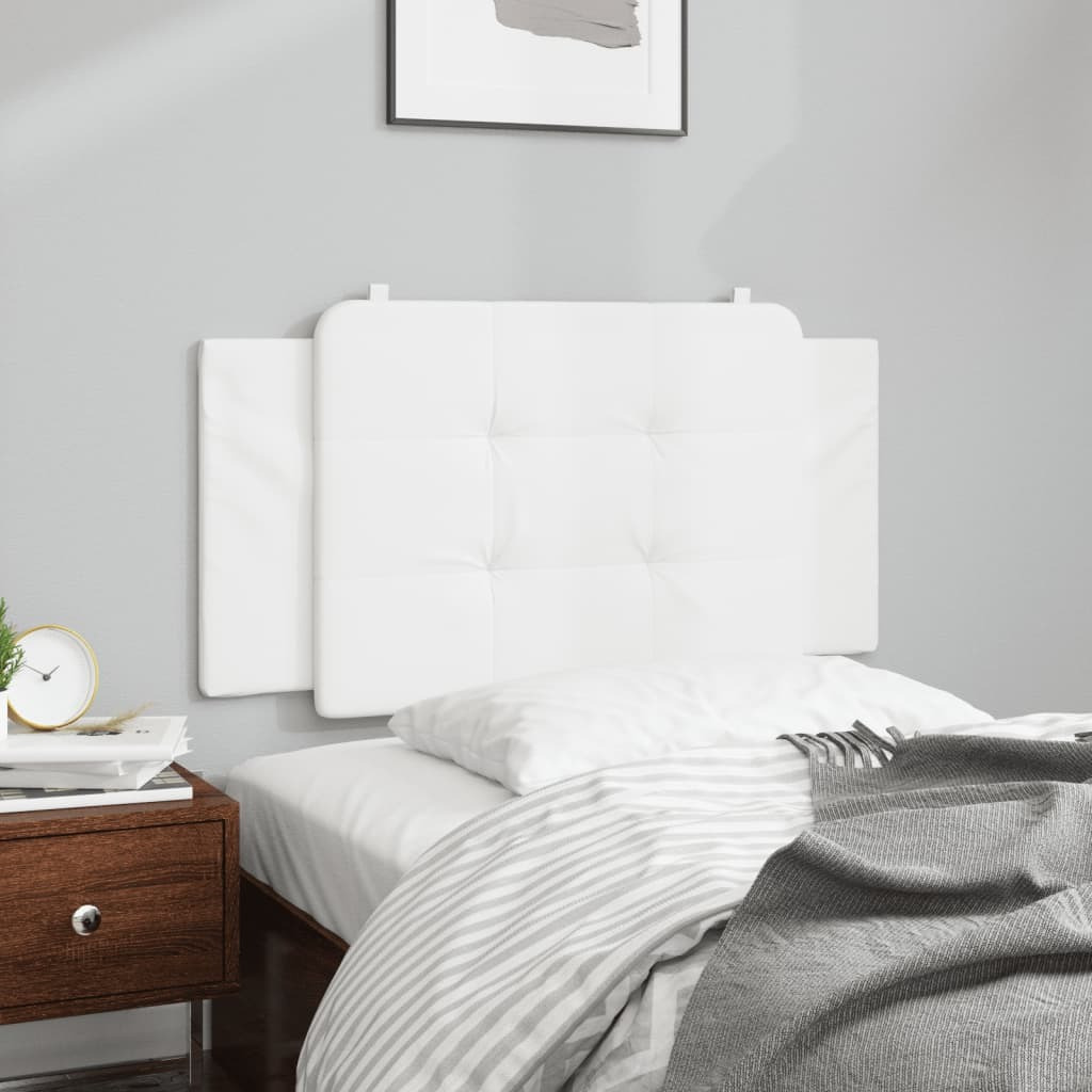 vidaXL Headboard Cushion White 39.4 Faux Leather