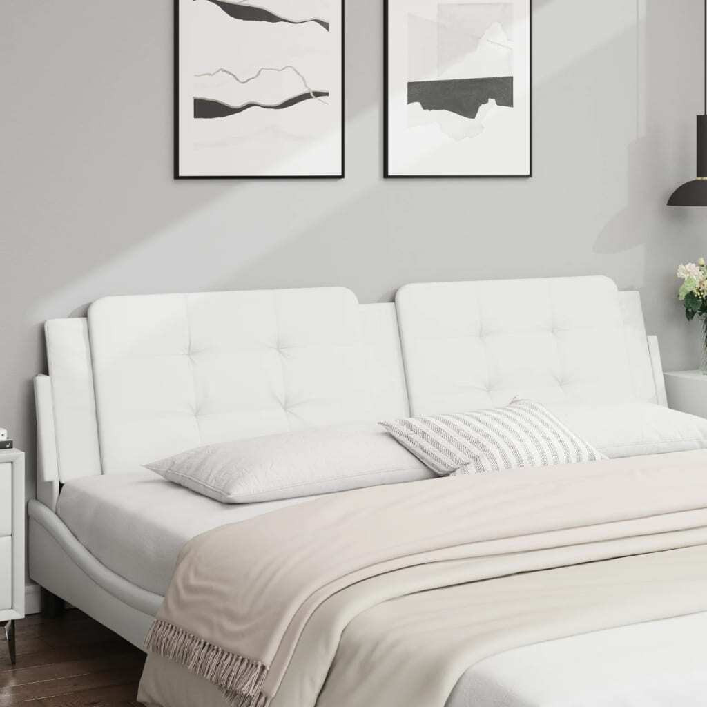 vidaXL Headboard Cushion White 76 Faux Leather