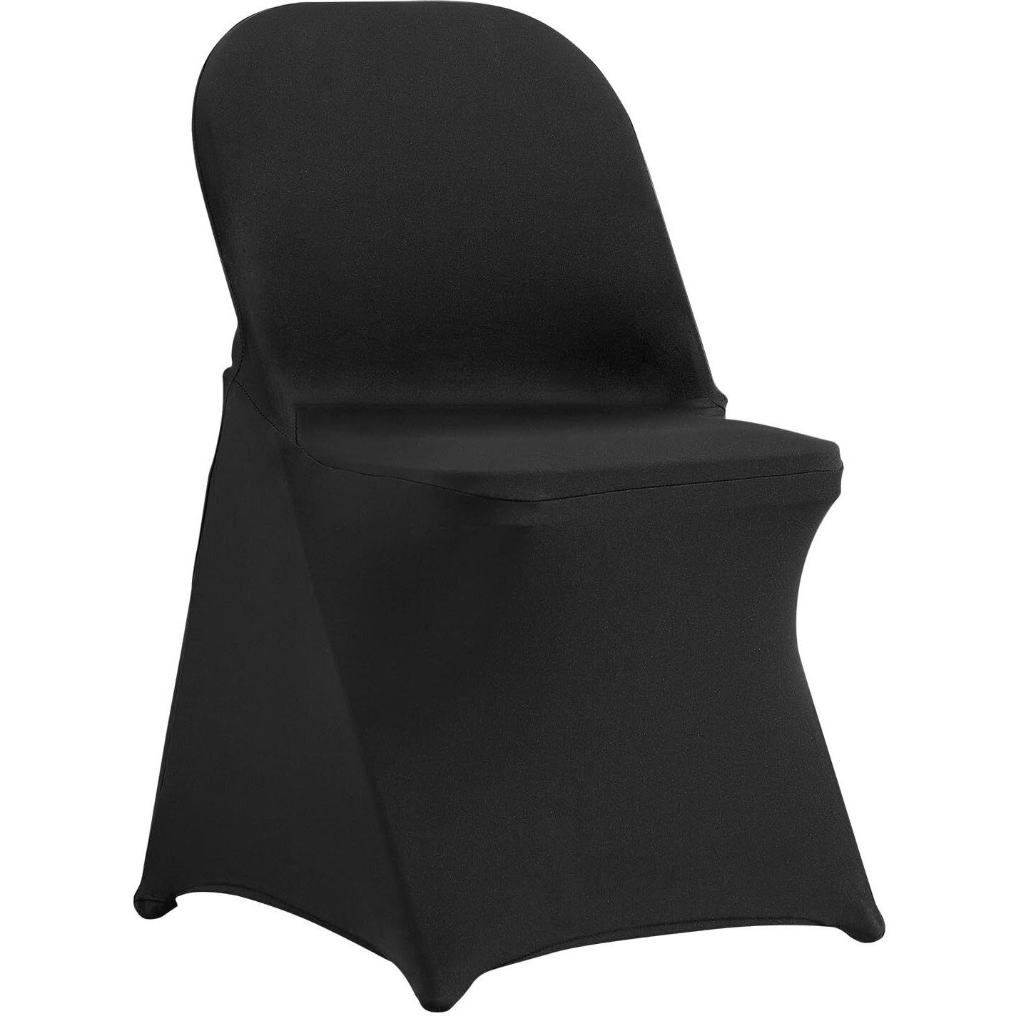 VEVOR Stretch Spandex Folding Chair Covers, Universal Fitted Chair Cover, Removable Washable Protective Slipcovers, for Wedding, Holiday, Banquet, Party, Celebration, Dining (30PCS Black)