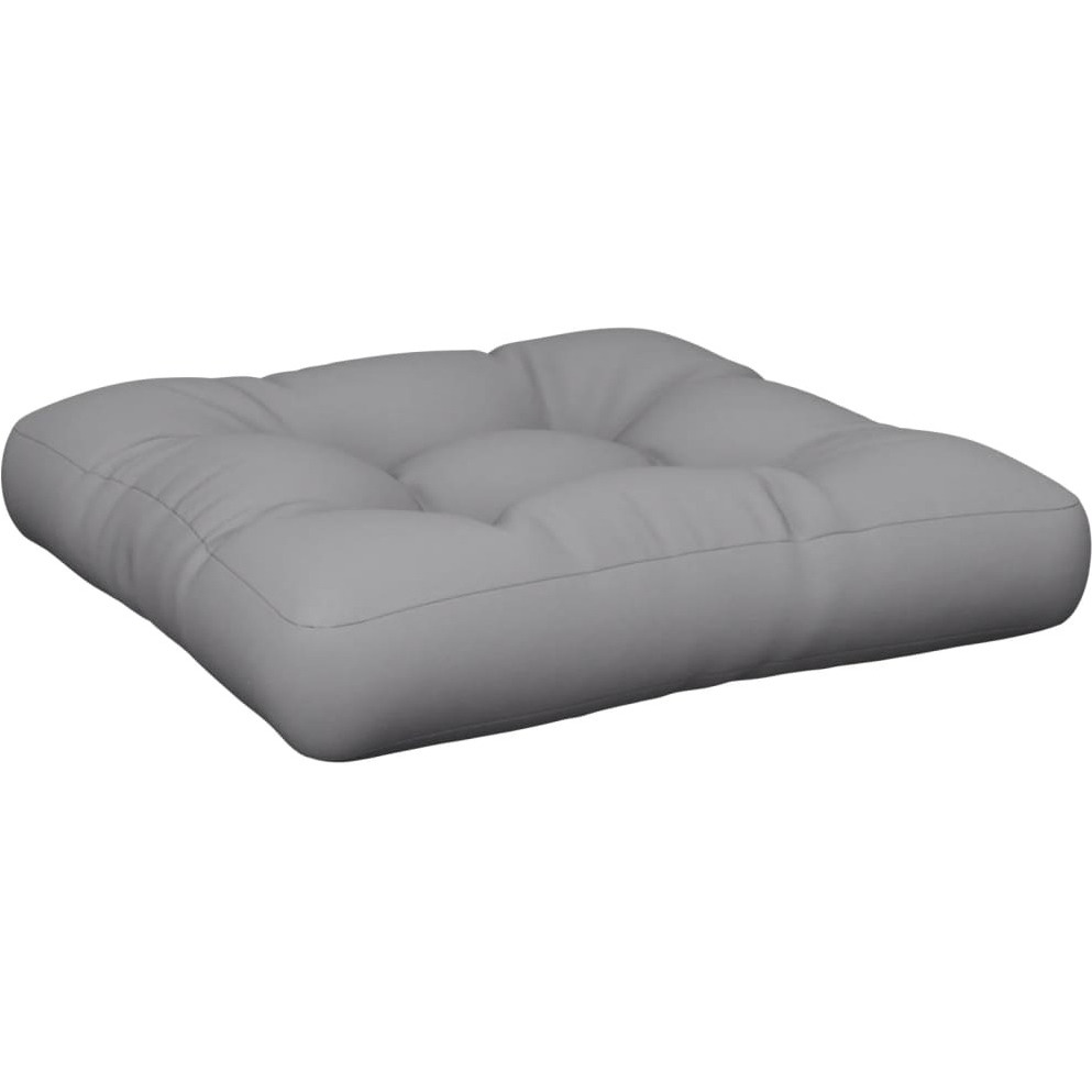 vidaXL Pallet Cushion Gray Fabric