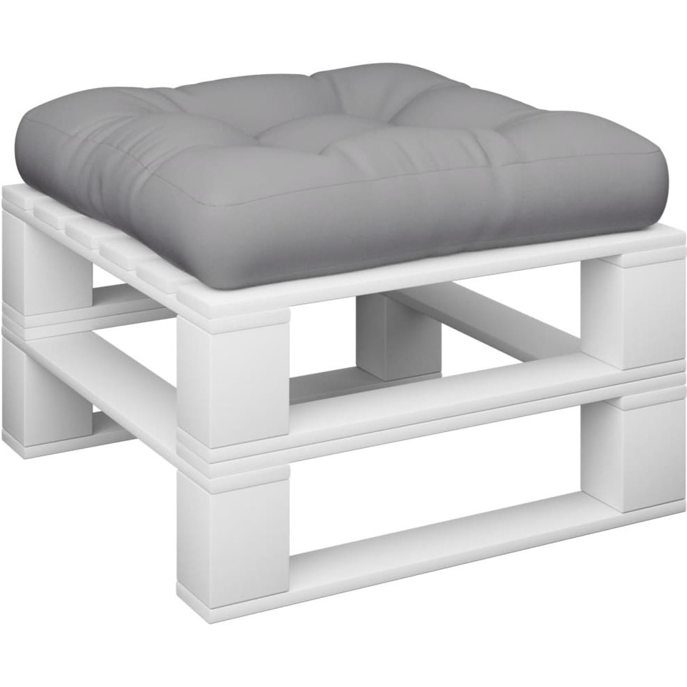 vidaXL Pallet Cushion Gray Fabric