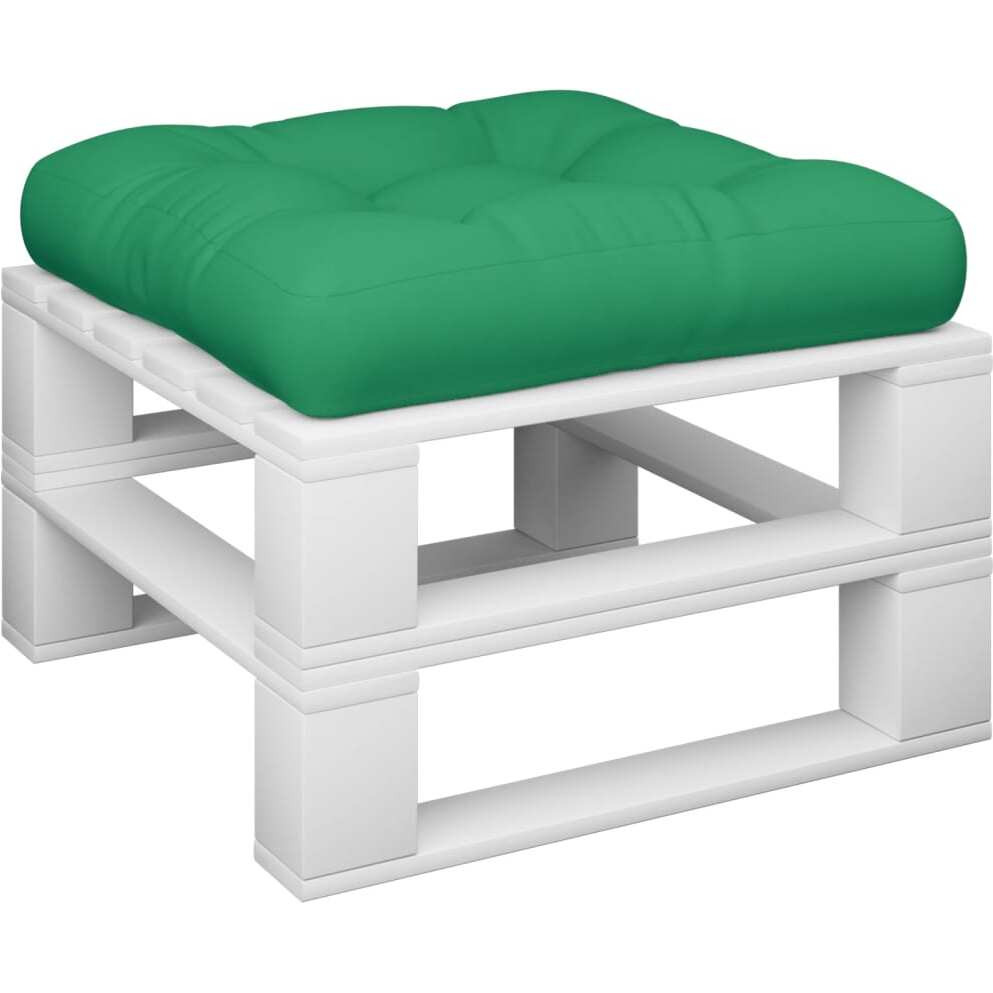 vidaXL Pallet Cushion Green 19.7&quotx19.7&quotx4.7" Fabric
